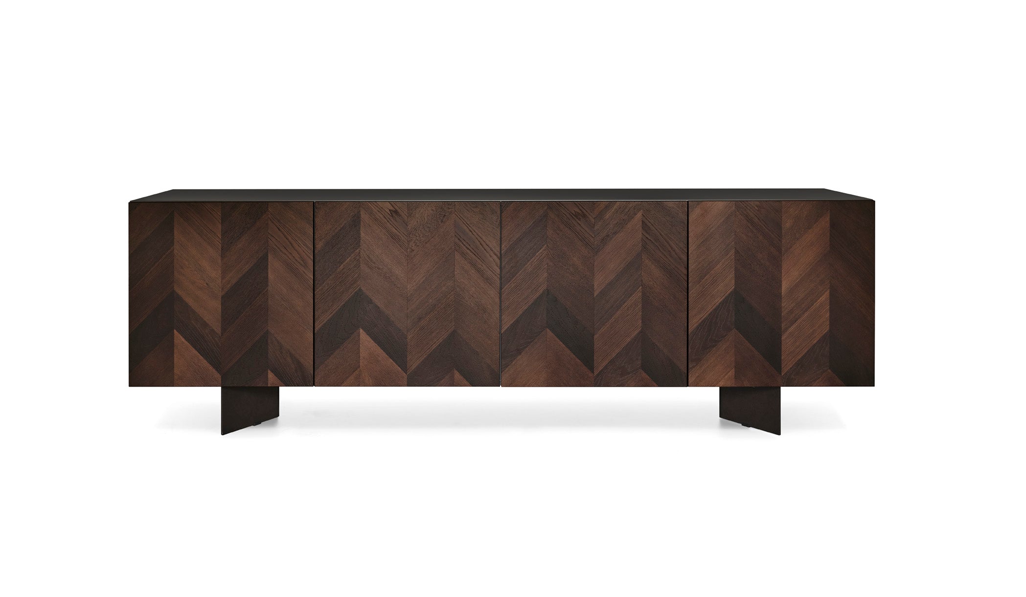 Kommode INTARSI dunkelbraunes Holz