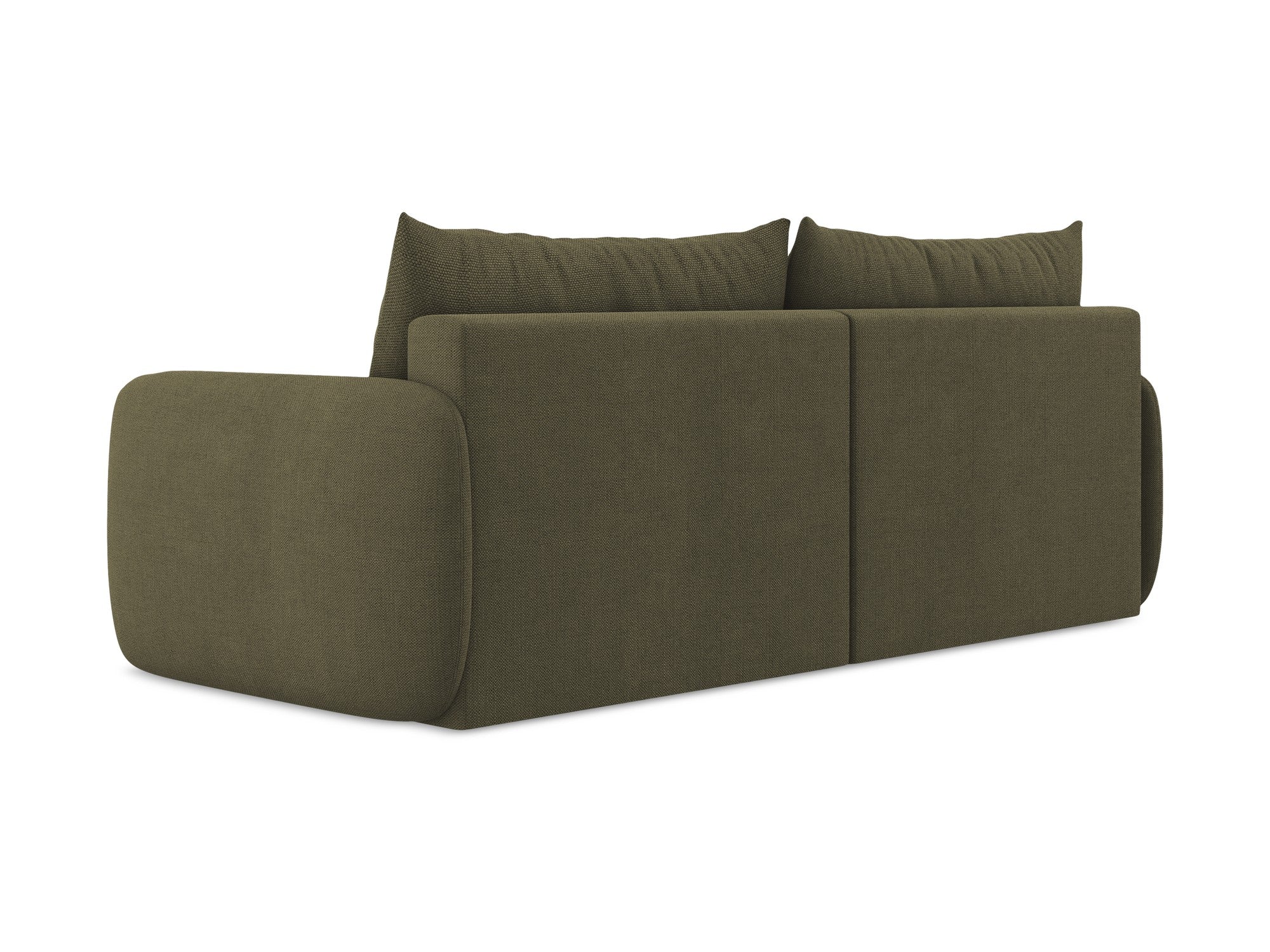 Sofa für 3 Personen mit Schlaf-Funktion KALENA olivgrün