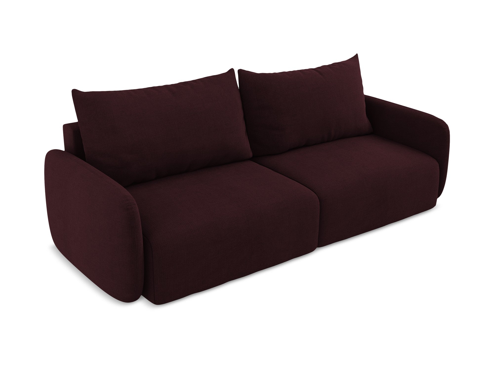 3-Seater Sofa with Sleeping Function KALENA Burgundy