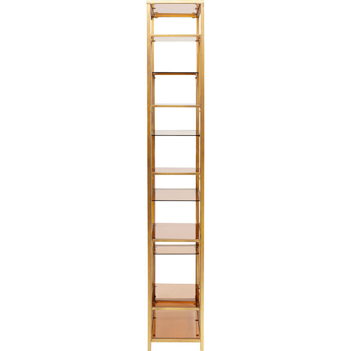 High golden loft shelf