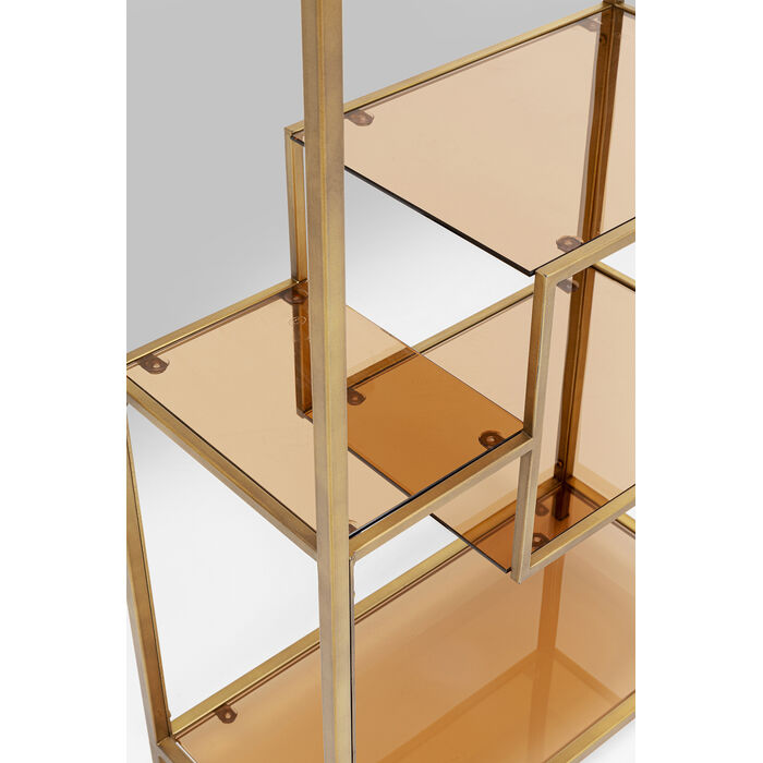 Low golden loft shelf
