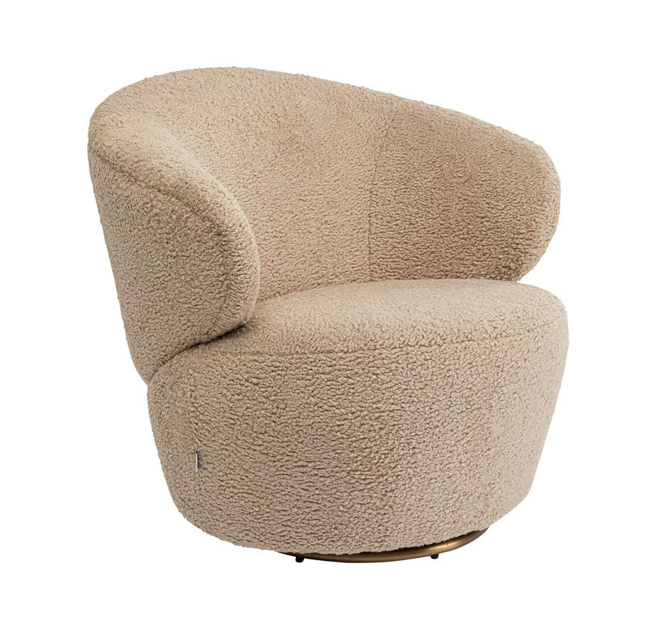 Carella Rotary Sessel beige Lamm