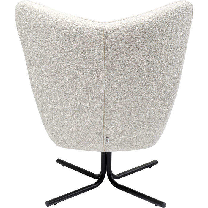 Oscar -Rotary -Sessel der Boucle -Creme