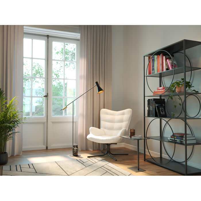 Oscar -Rotary -Sessel der Boucle -Creme