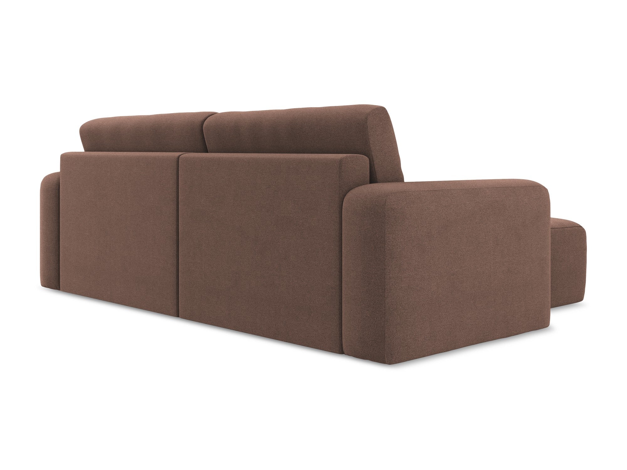 Linker Schlafsofa KONA in gedämpftem Rosa