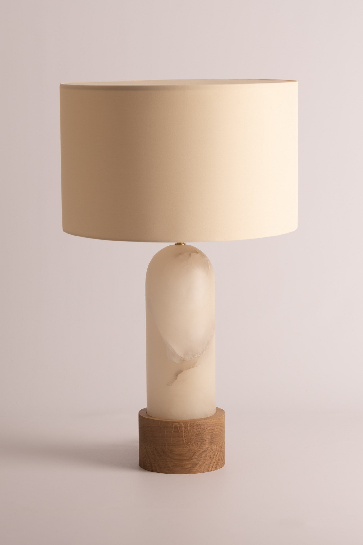 Tischlampe PURA KELO weißer Alabaster
