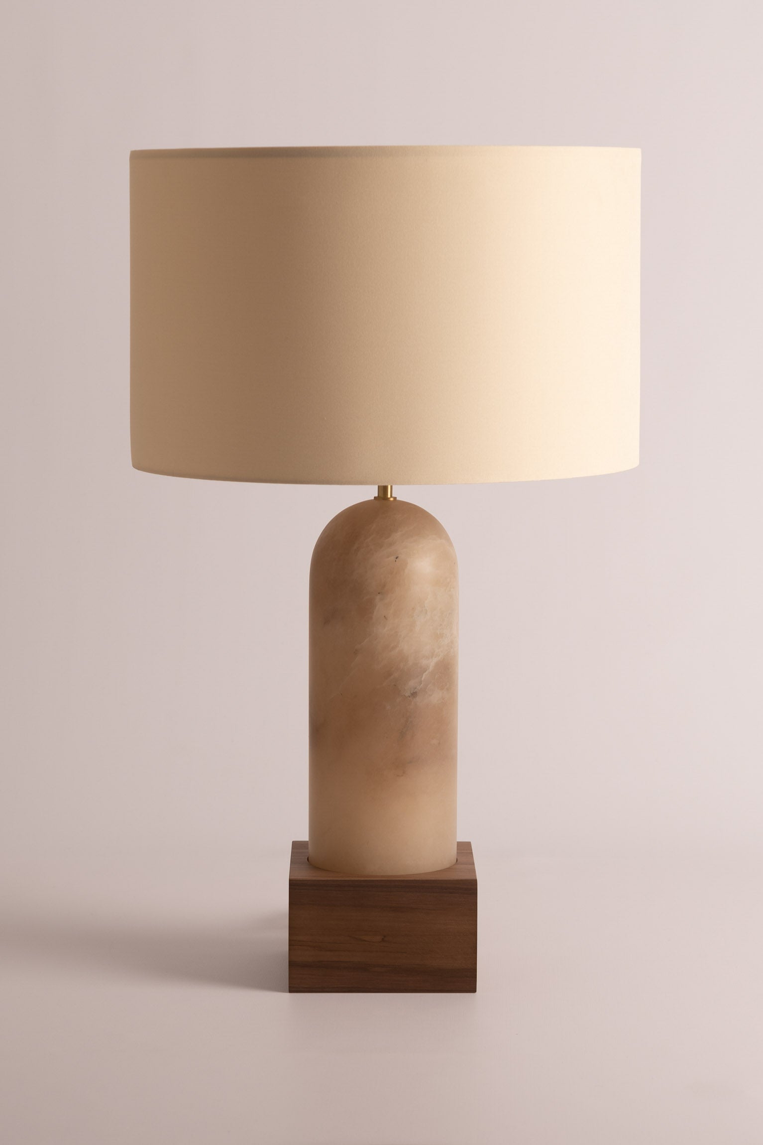 PURA KELO Table Lamp Dark Beige Alabaster