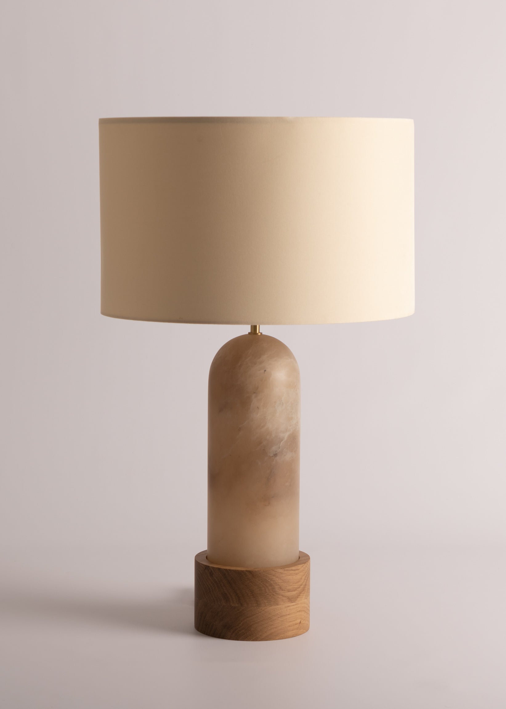 PURA KELO Table Lamp Dark Beige Alabaster