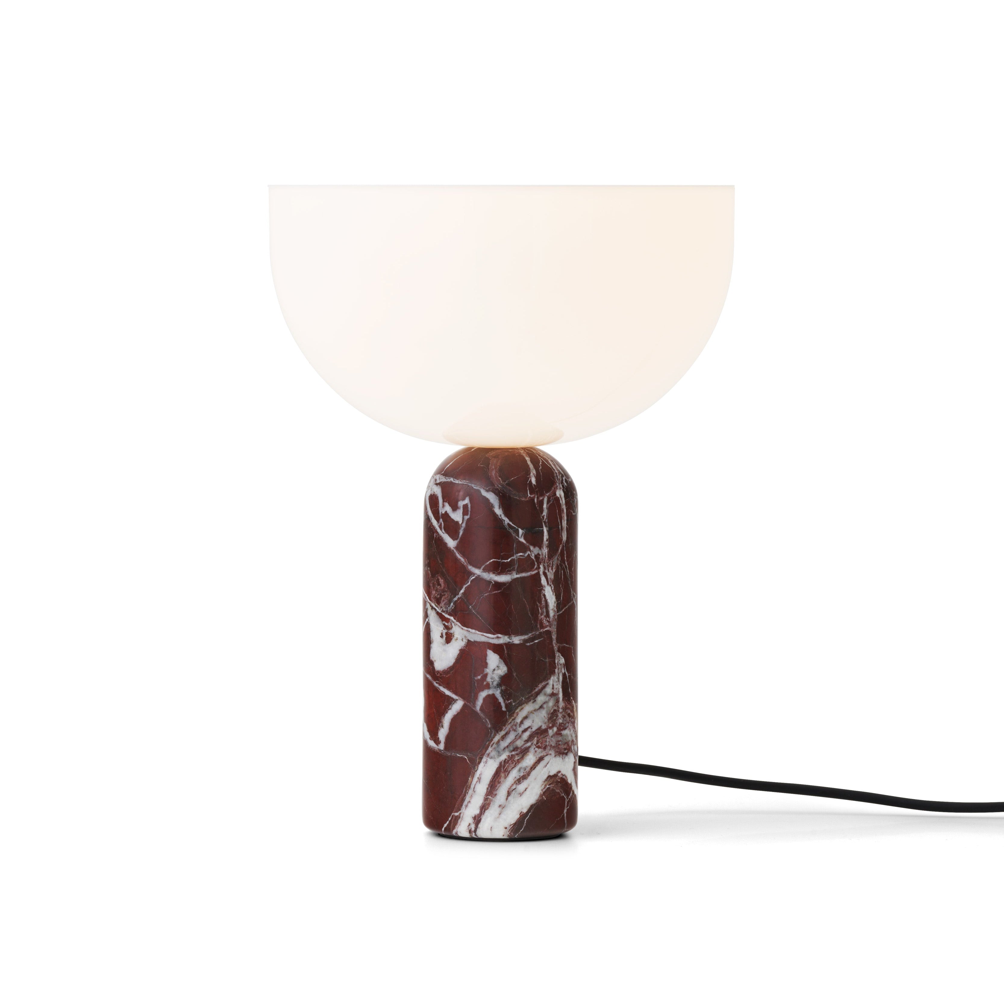 Kizu table lamp burgundy marble