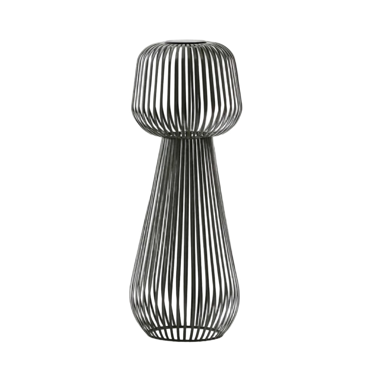 Lampa podłogowa ogrodowa solarna REIBA zielony metal – Kave Home