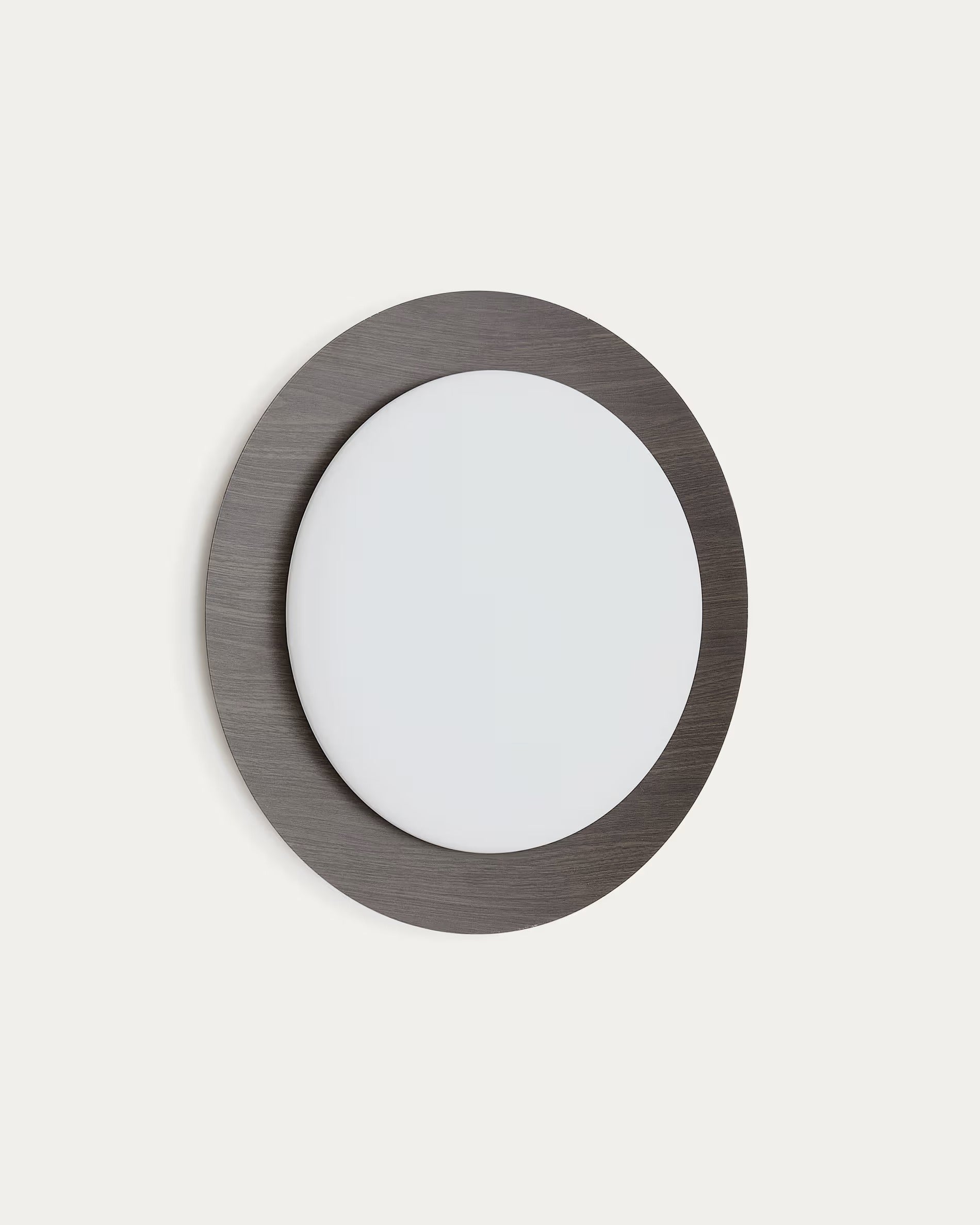 Plafon NOVAE dunkelbraunes Stahl mit Holzoptik