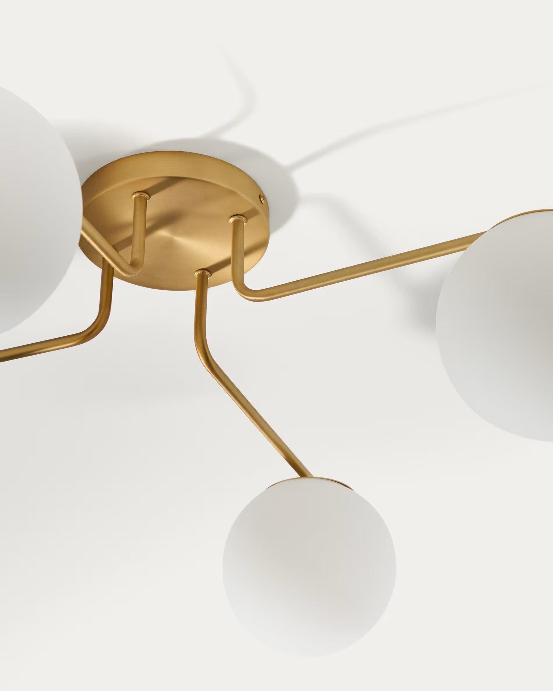 Deckenleuchte mit vier Punkten BRISIA gebürstetes Messing