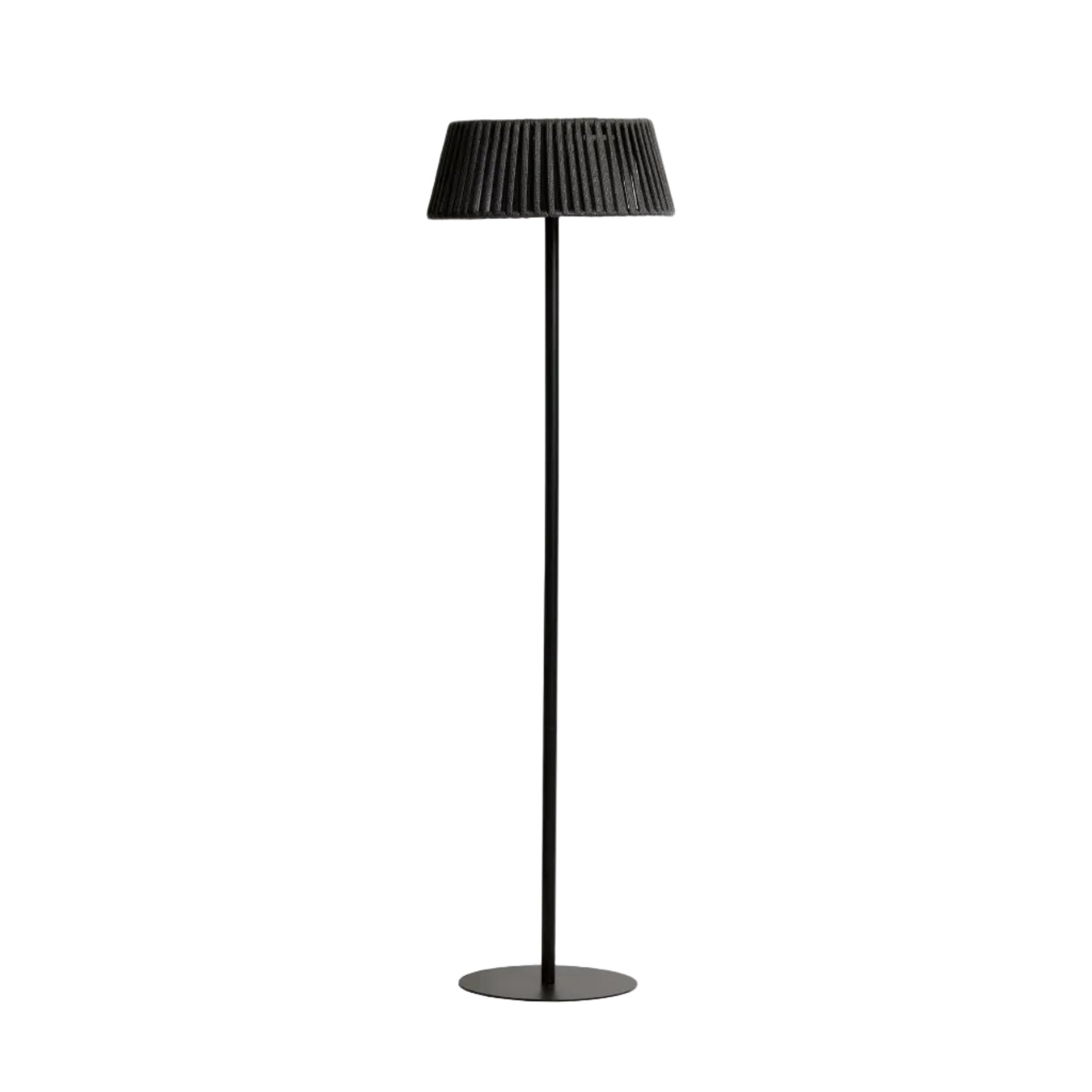ALDET Black Solar Floor Garden Lamp