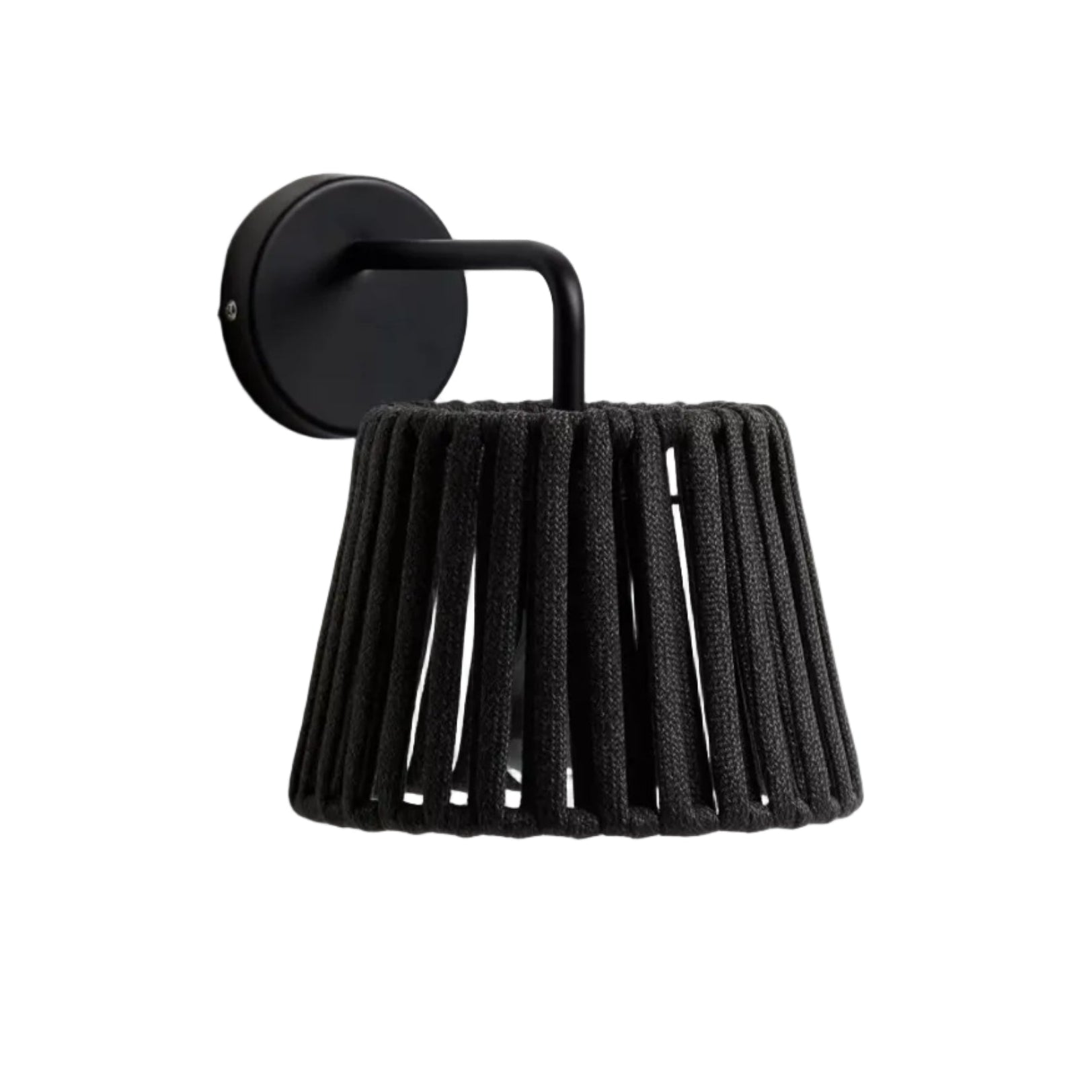 Wand-Solar-Gartenlampe ALDET schwarz