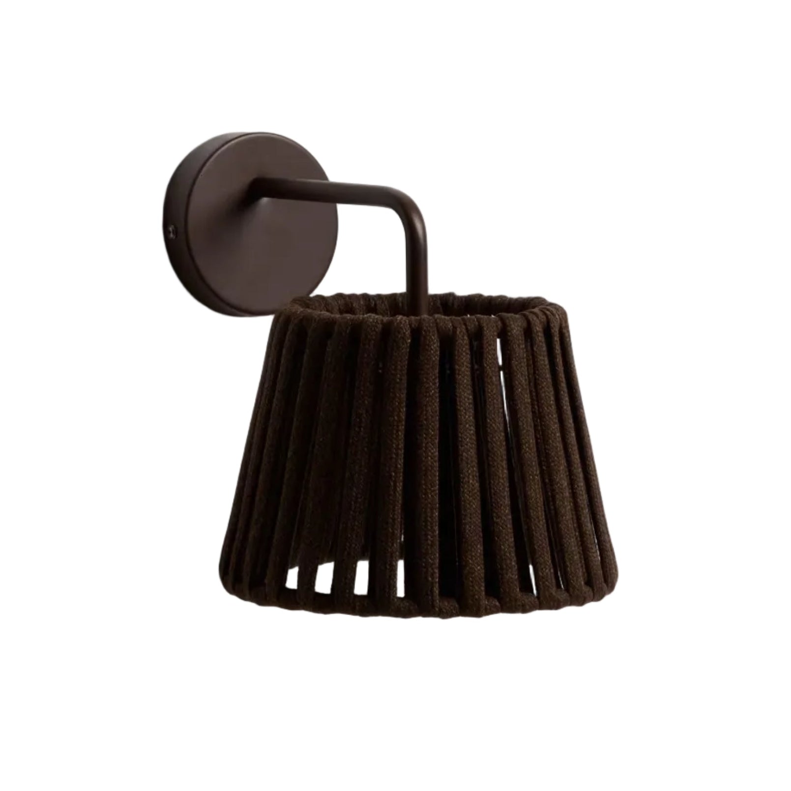 Wand-Solar-Gartenlampe ALDET braun