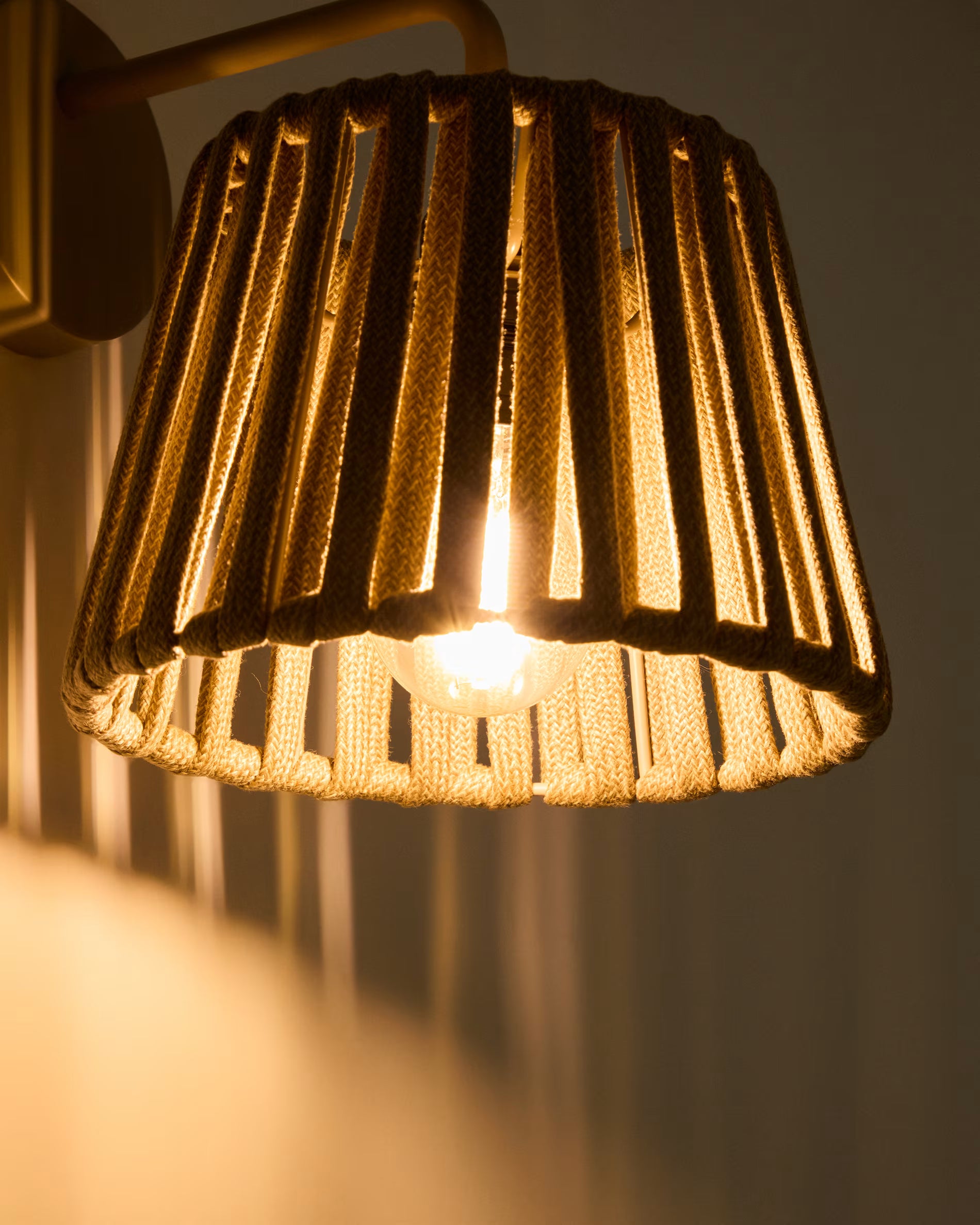 Solar Wall Garden Lamp ALDET Dark Beige