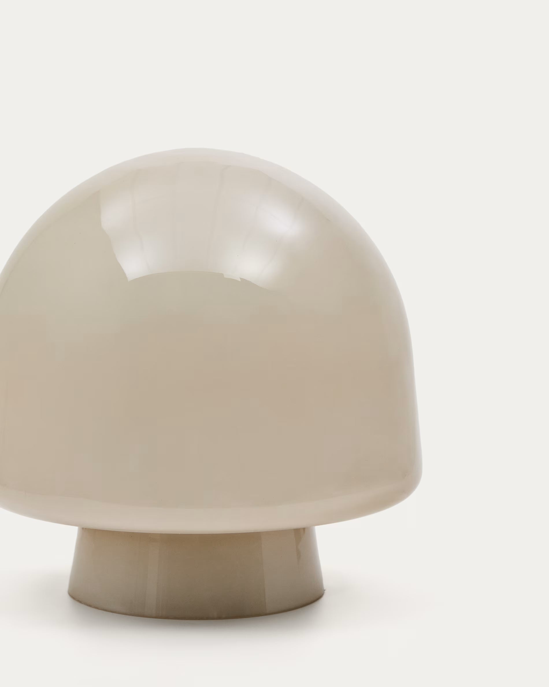 Tischlampe REIG graues Glas
