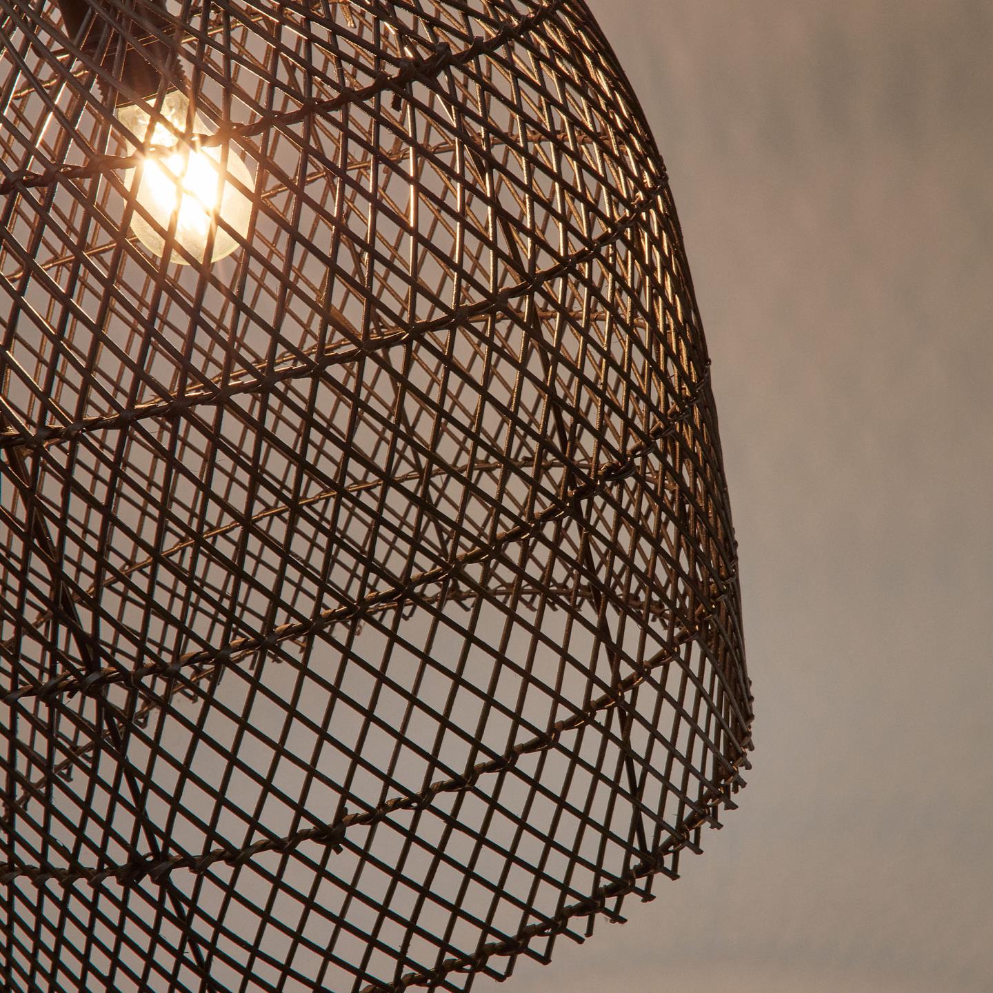Lampa wisząca DOMITILA czarny rattan La Forma    Eye on Design
