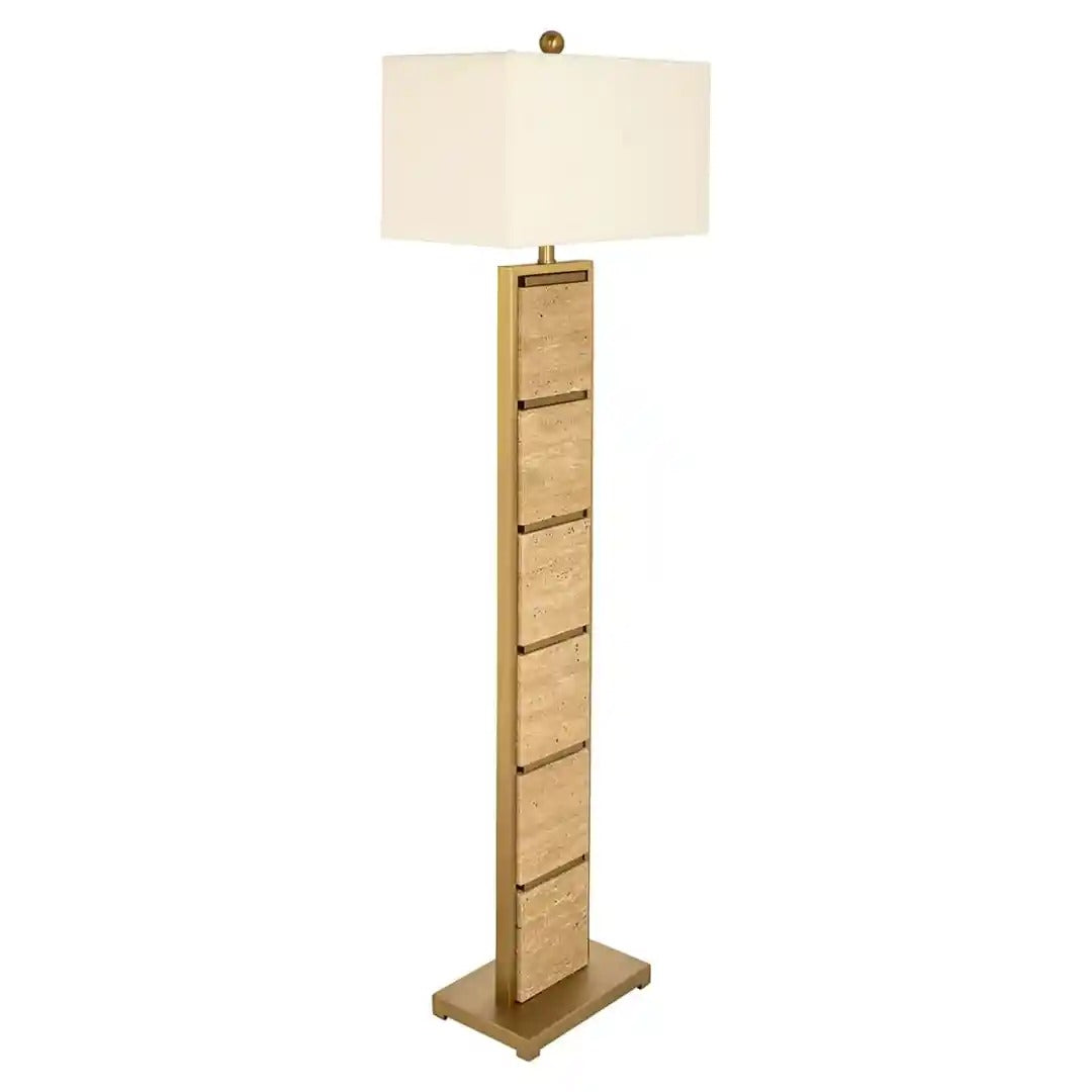 Stehlampe MEYRA brauner Marmor