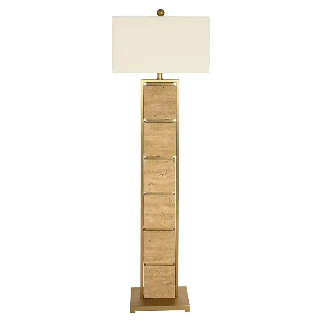 Stehlampe MEYRA brauner Marmor