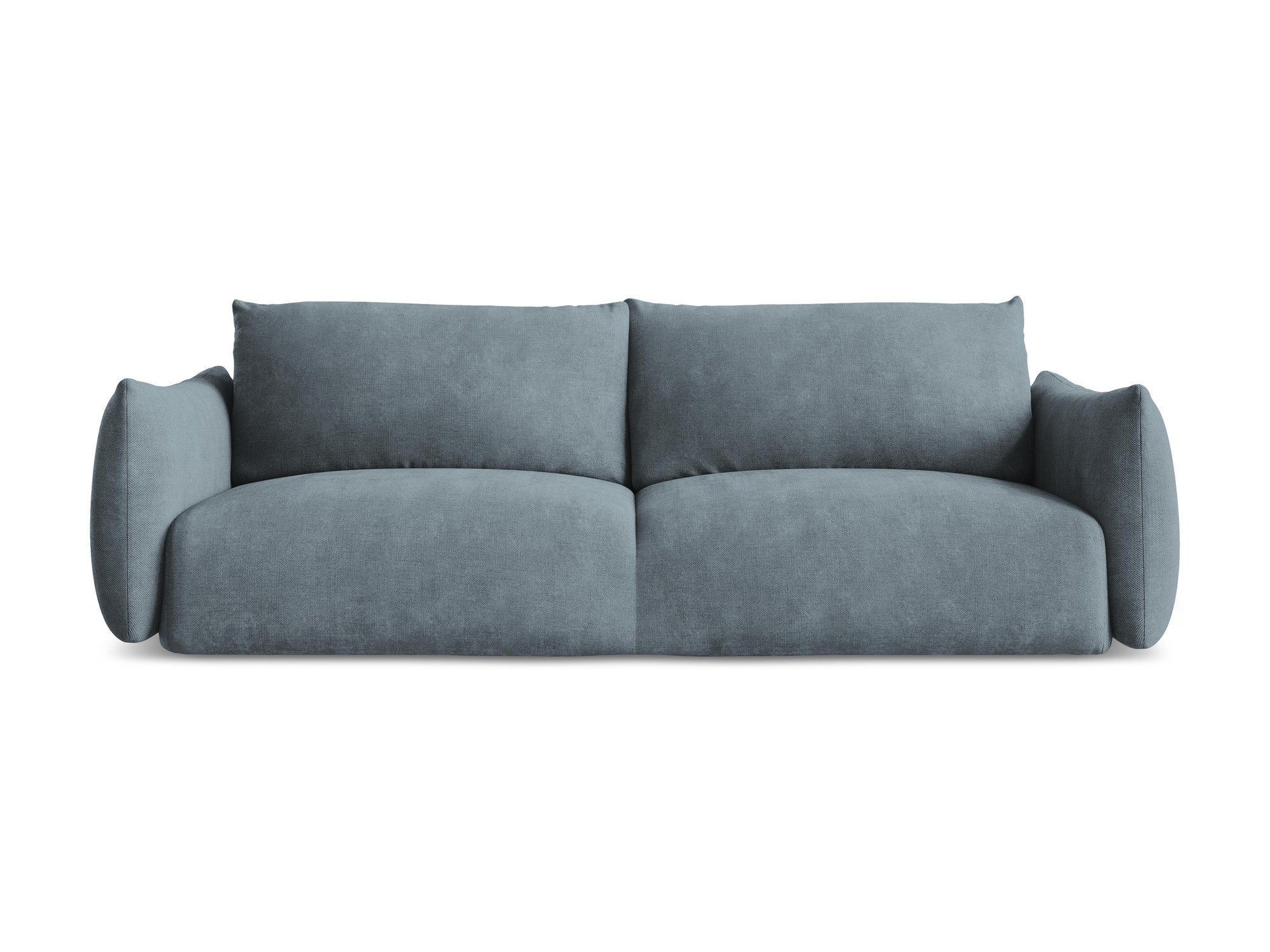 3-Seater Sofa with Sleeping Function LEILA Denim Blue Chenille