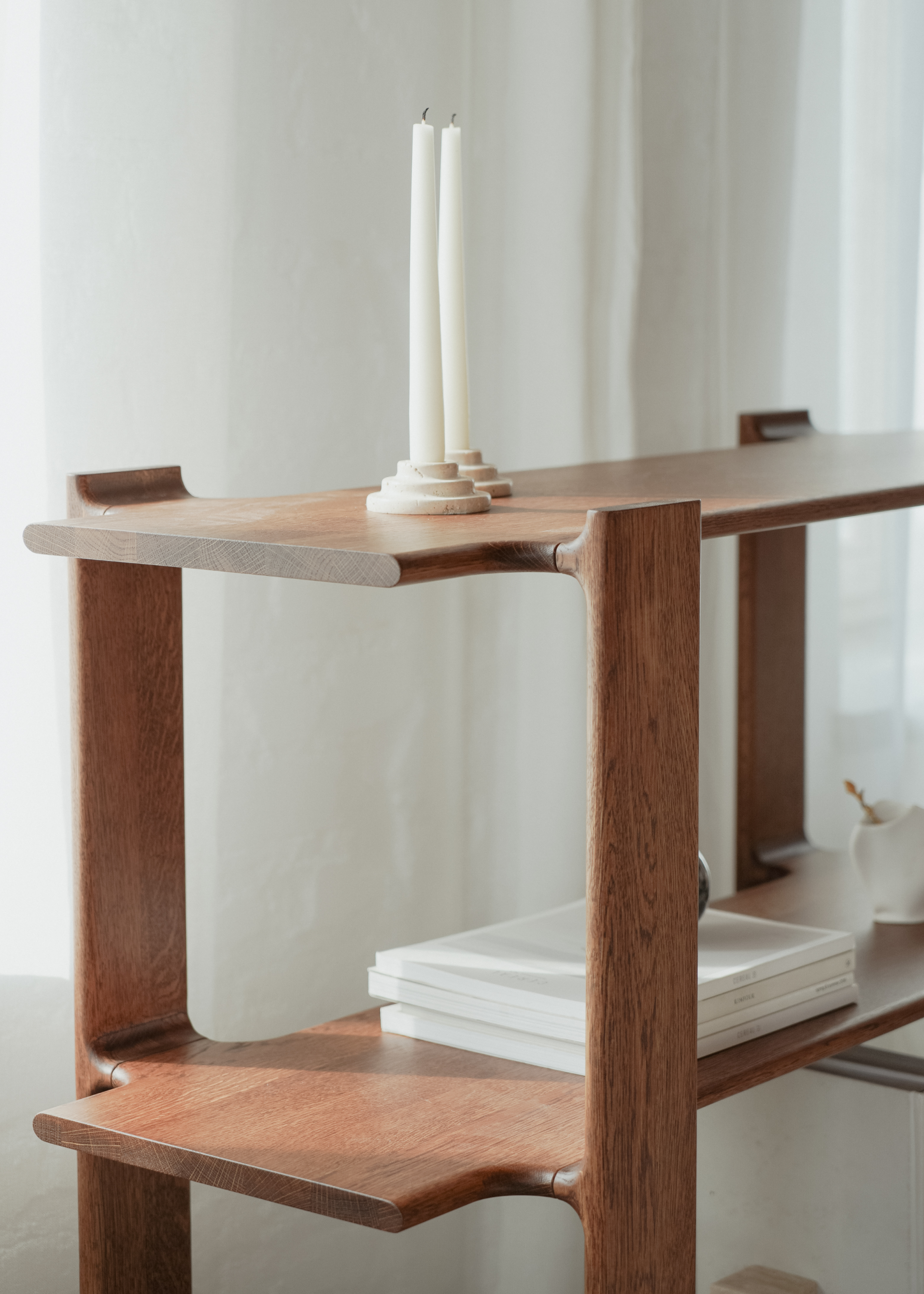 LIGO Shelf Cream Oak Wood