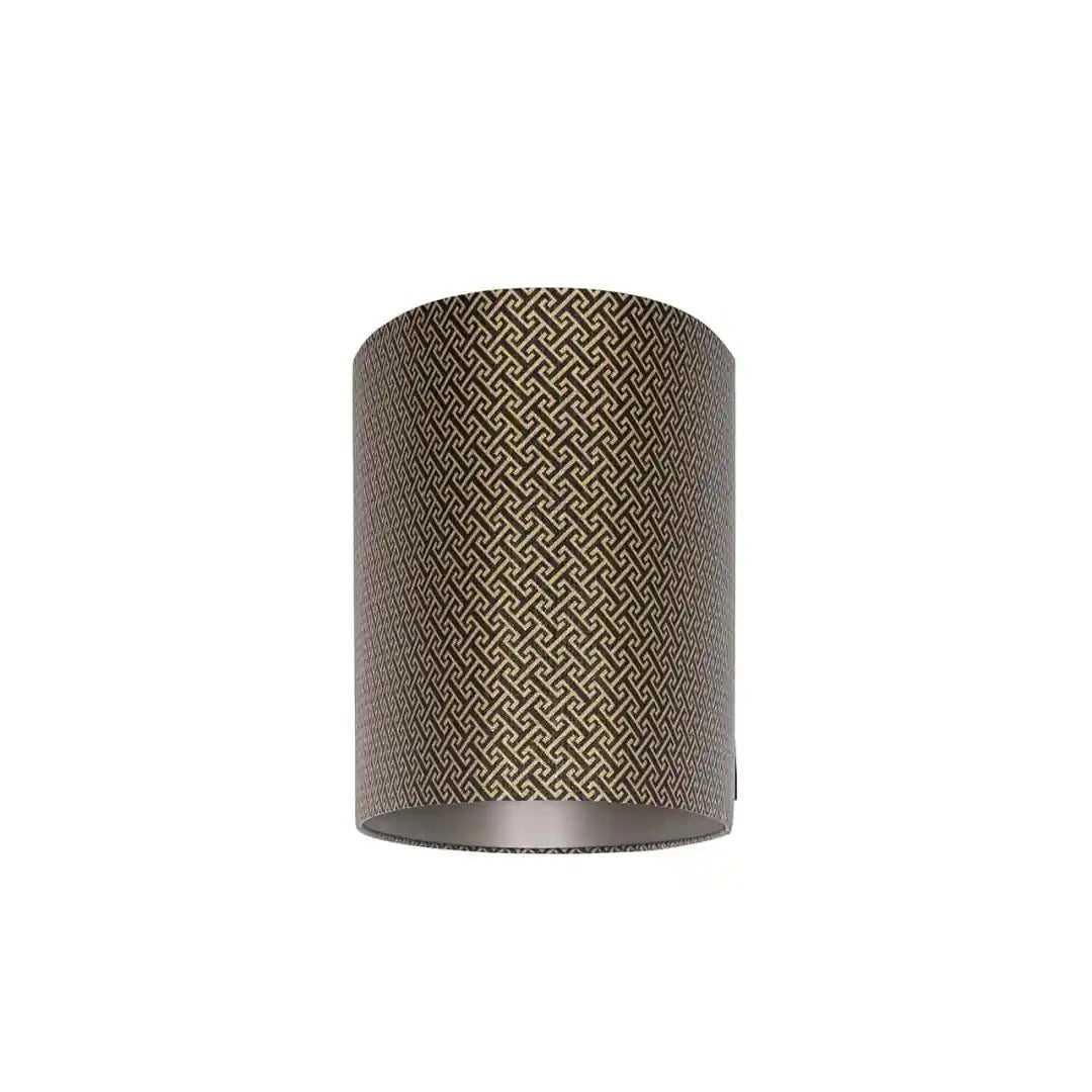 GEO black lampshade with brown
