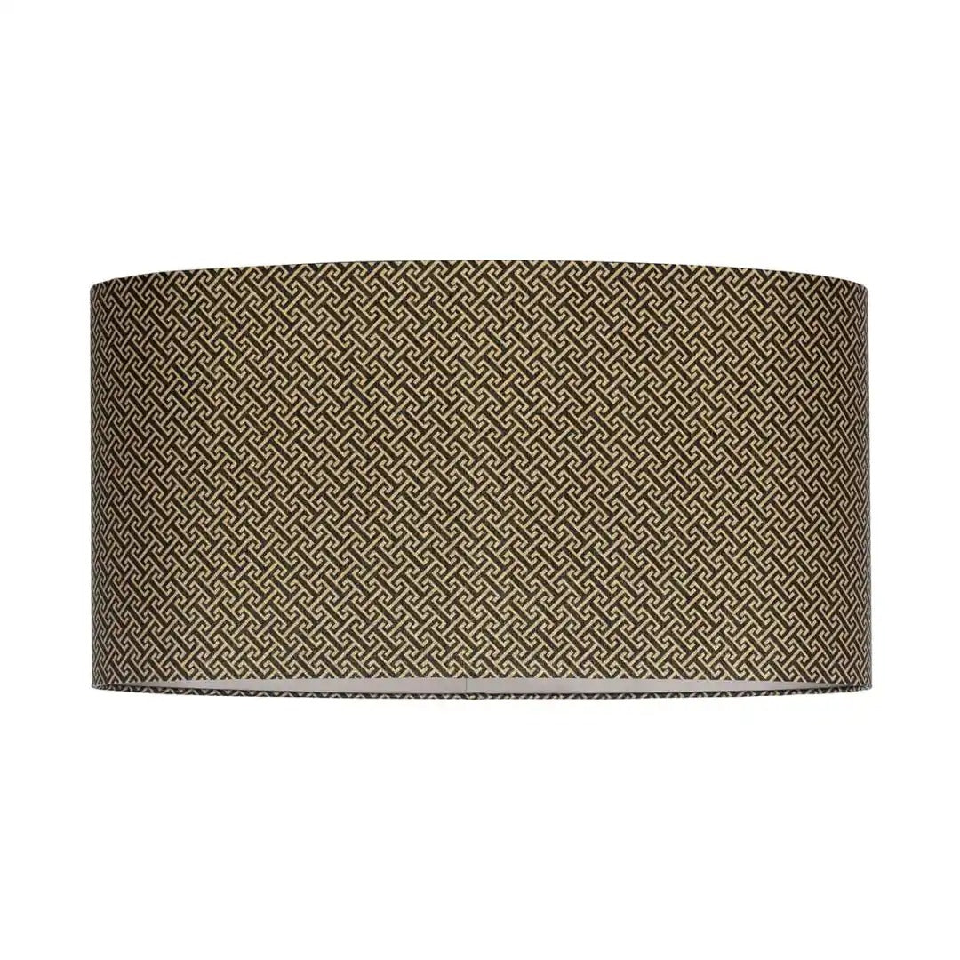 GEO black lampshade with brown