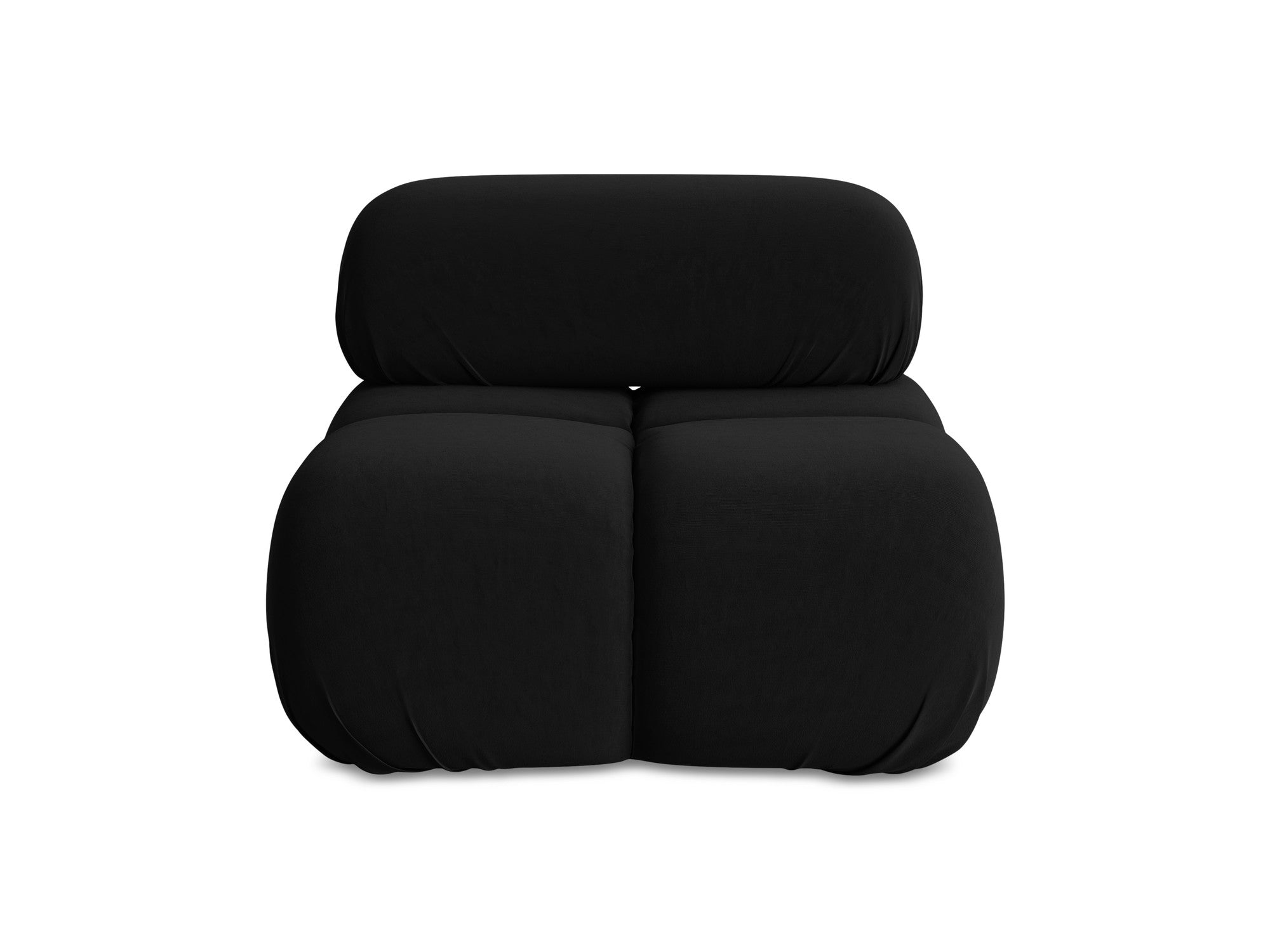 Armchair / velvet module LOKUA black