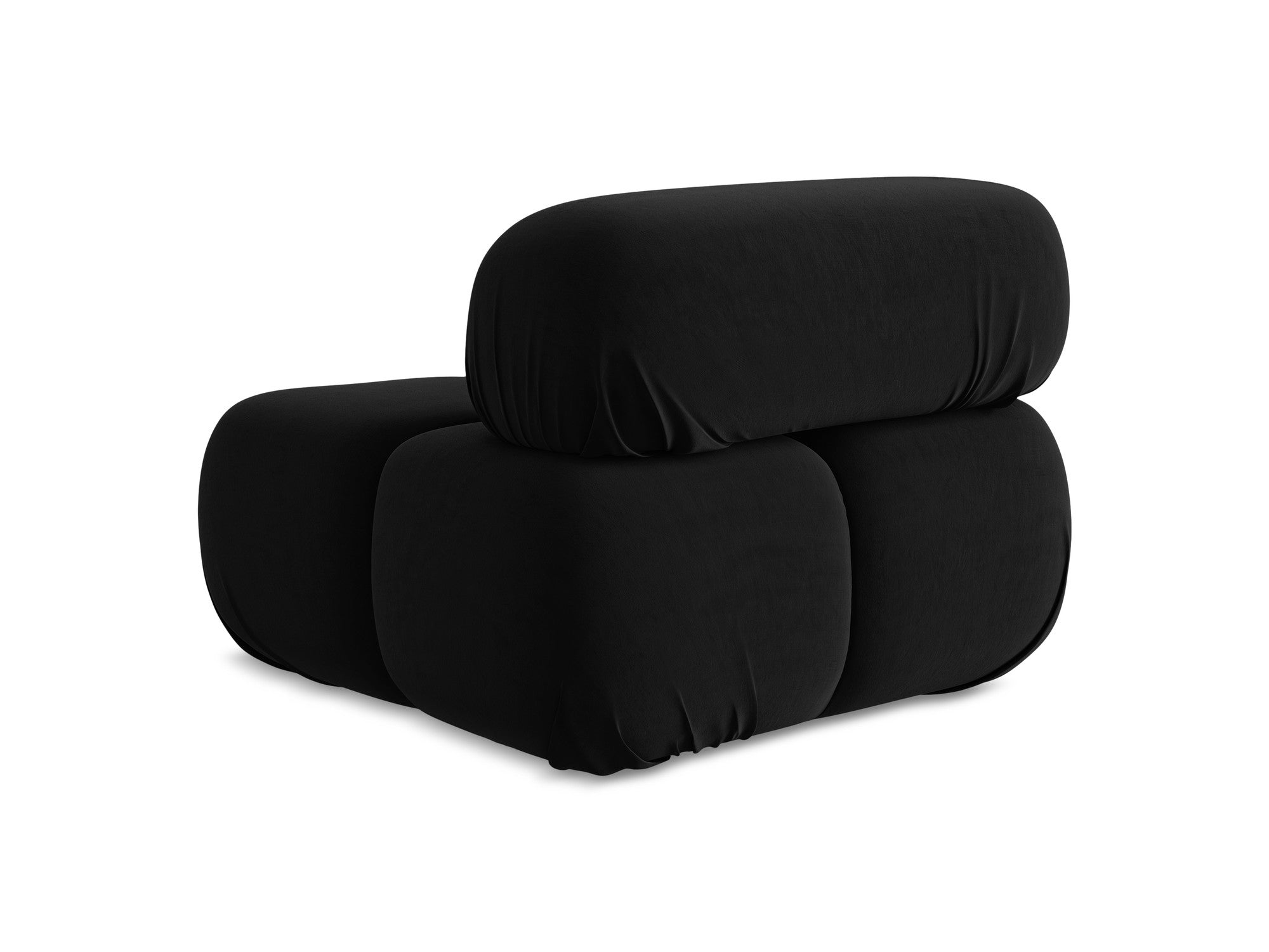 Armchair / velvet module LOKUA black