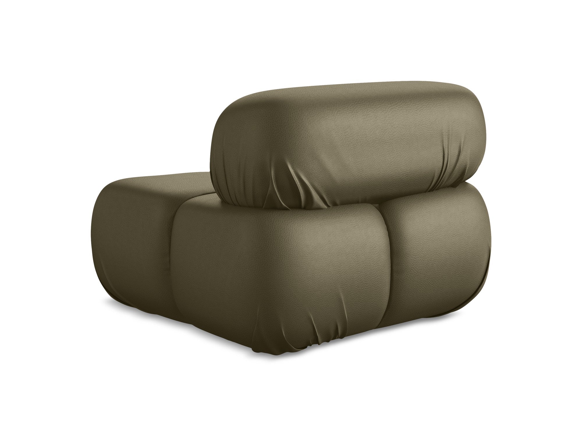 Armchair / module LOKUA olive ecological leather