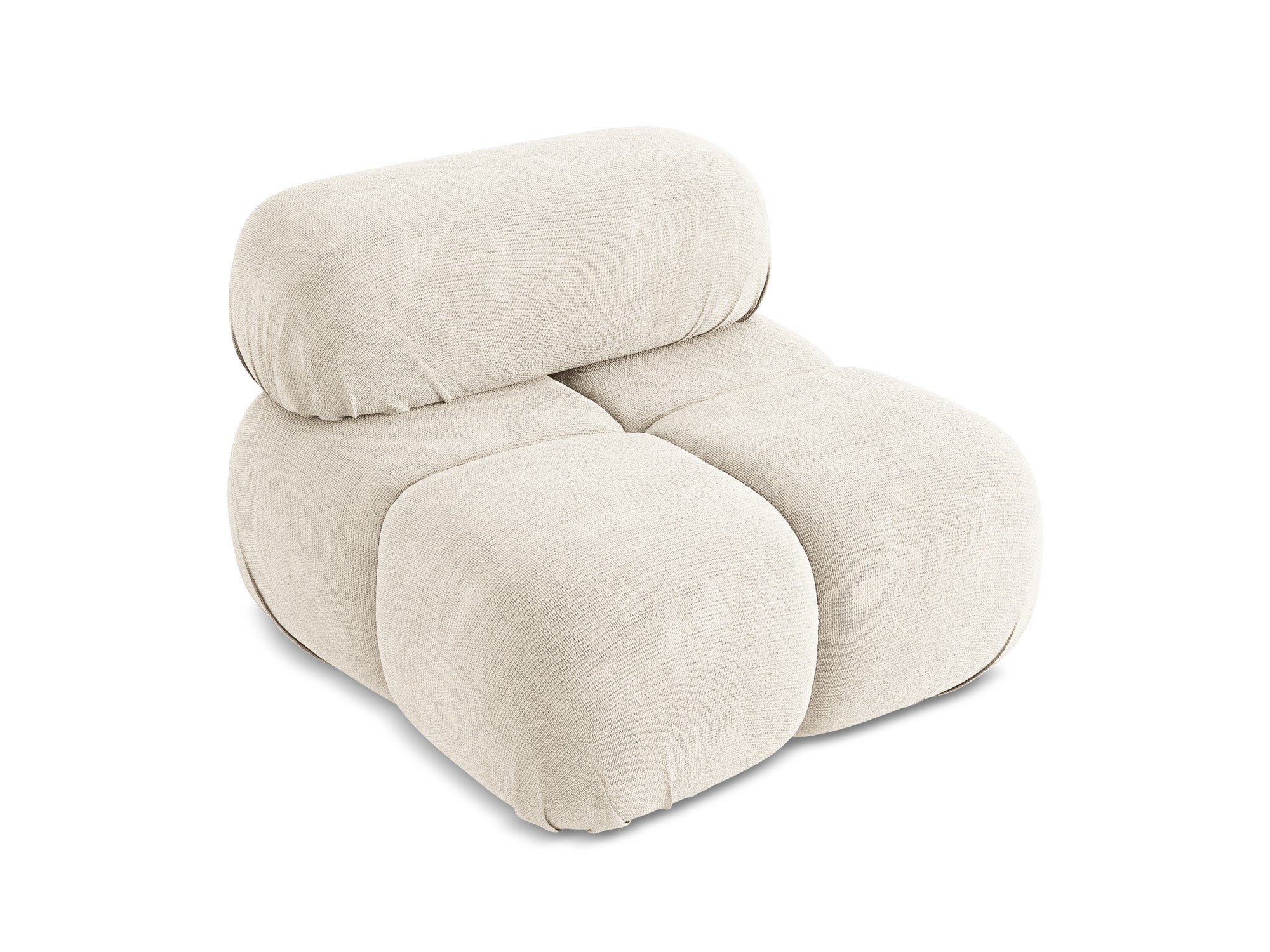 Armchair / module LOKUA light beige chenille