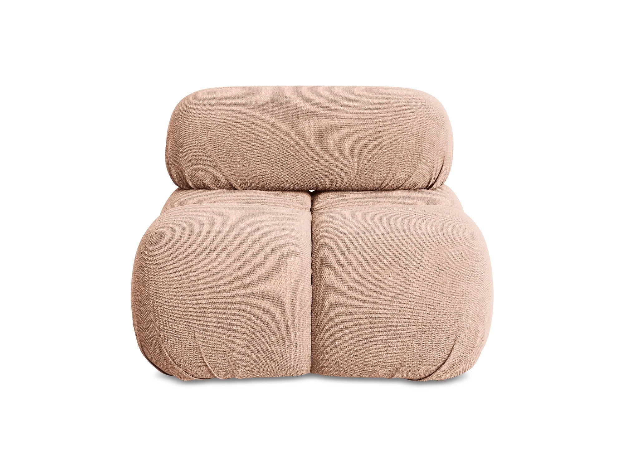 Sessel / Modul LOKUA pfirsichfarbener Chenille