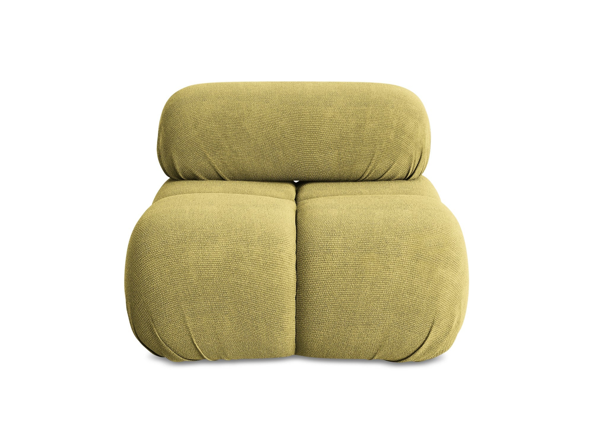 Sessel / Modul LOKUA limonengrüner Chenille