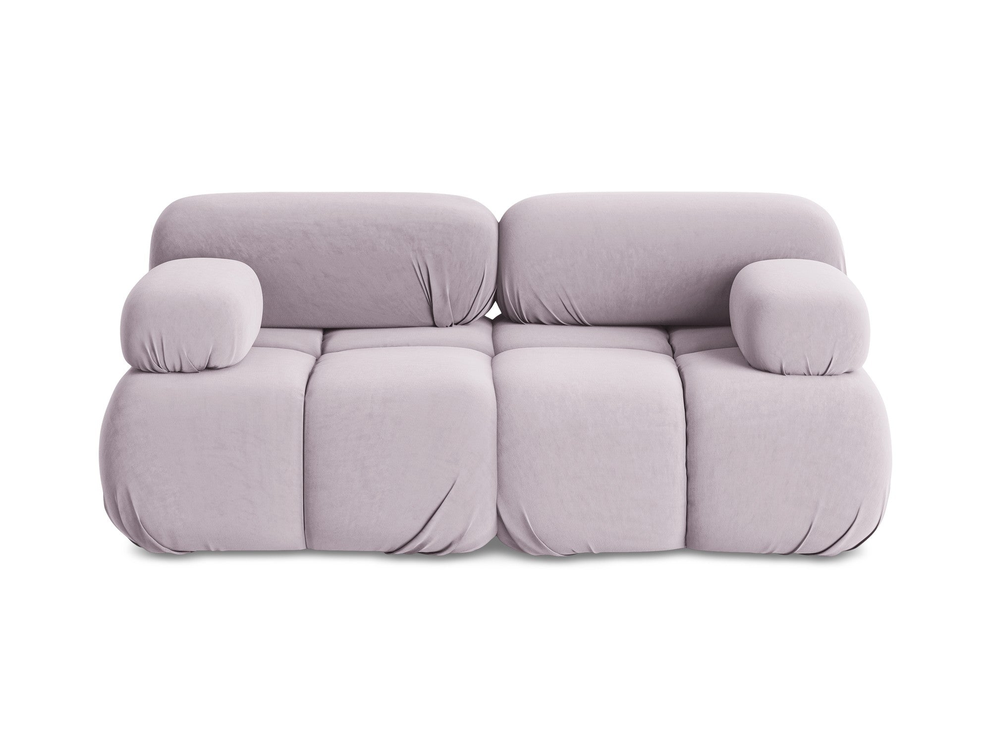 Lavender 2-Seater Velvet Modular Sofa LOKUA