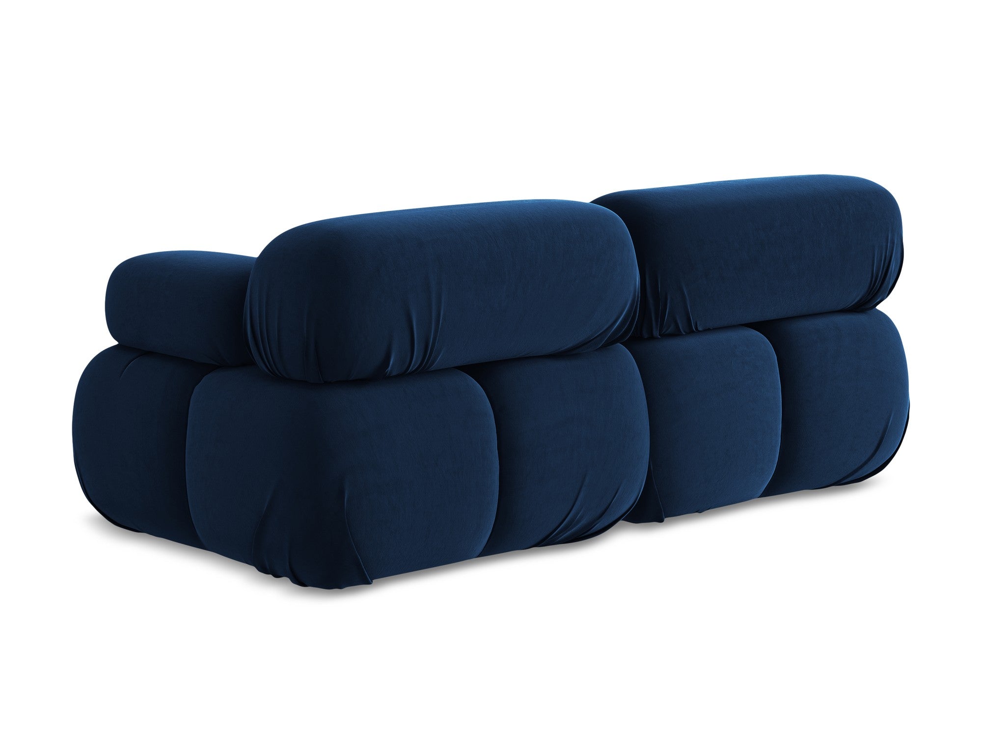 Modular Velvet Sofa for 2 People LOKUA Royal Blue