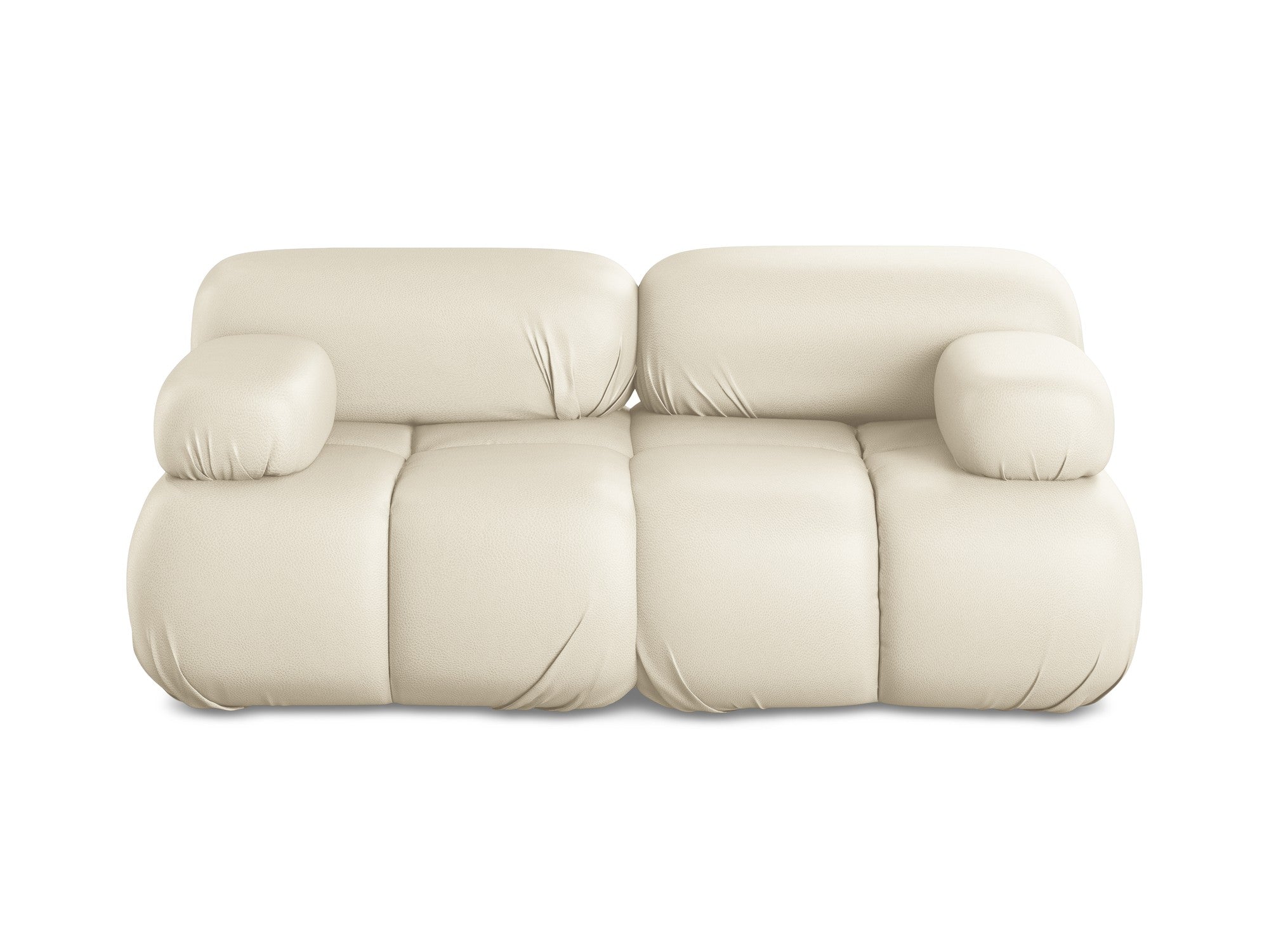 Modular 2-Seater Sofa LOKUA Light Beige Eco-Leather
