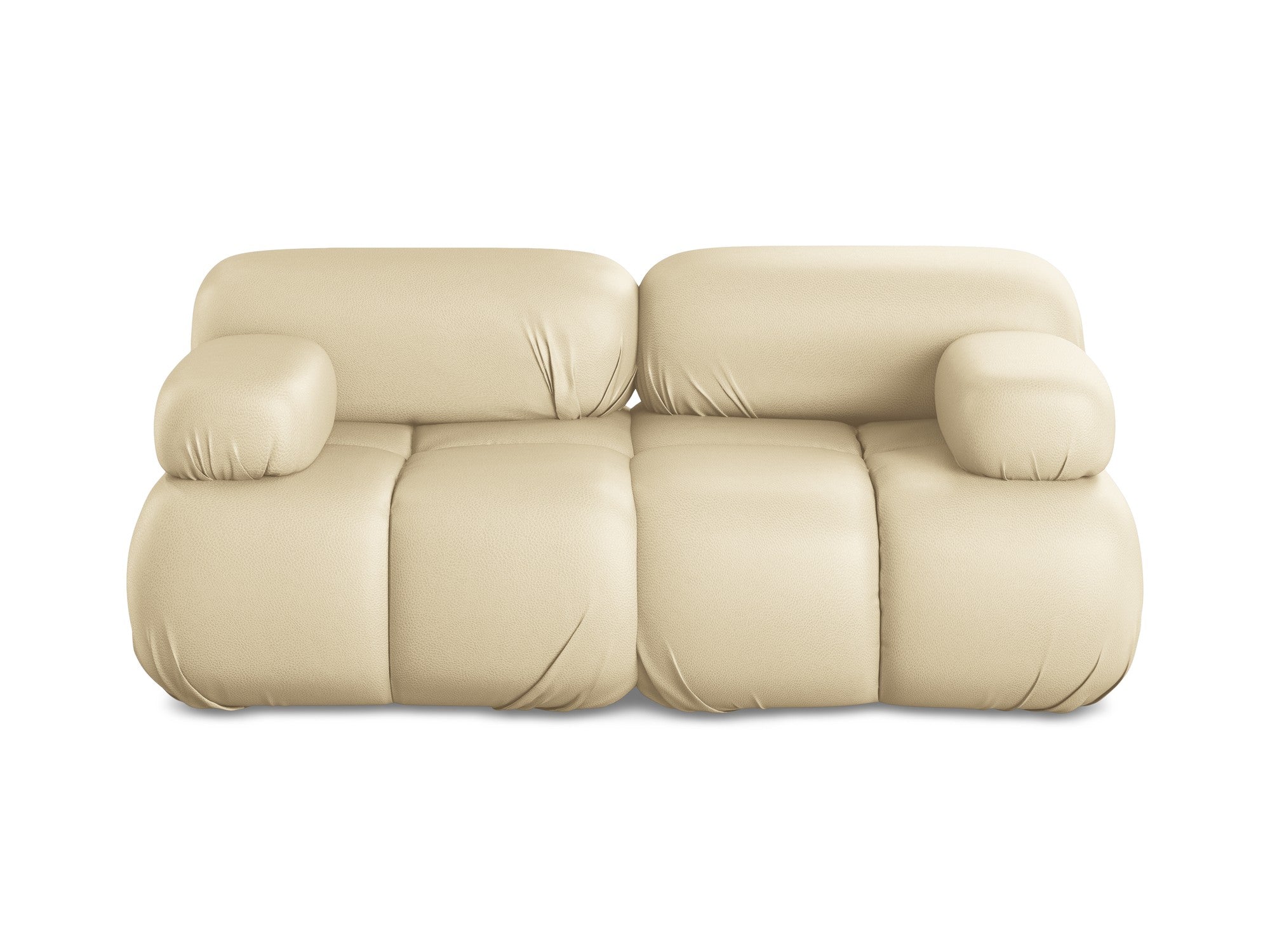 Modular 2-Seater Sofa LOKUA Beige Eco-Leather