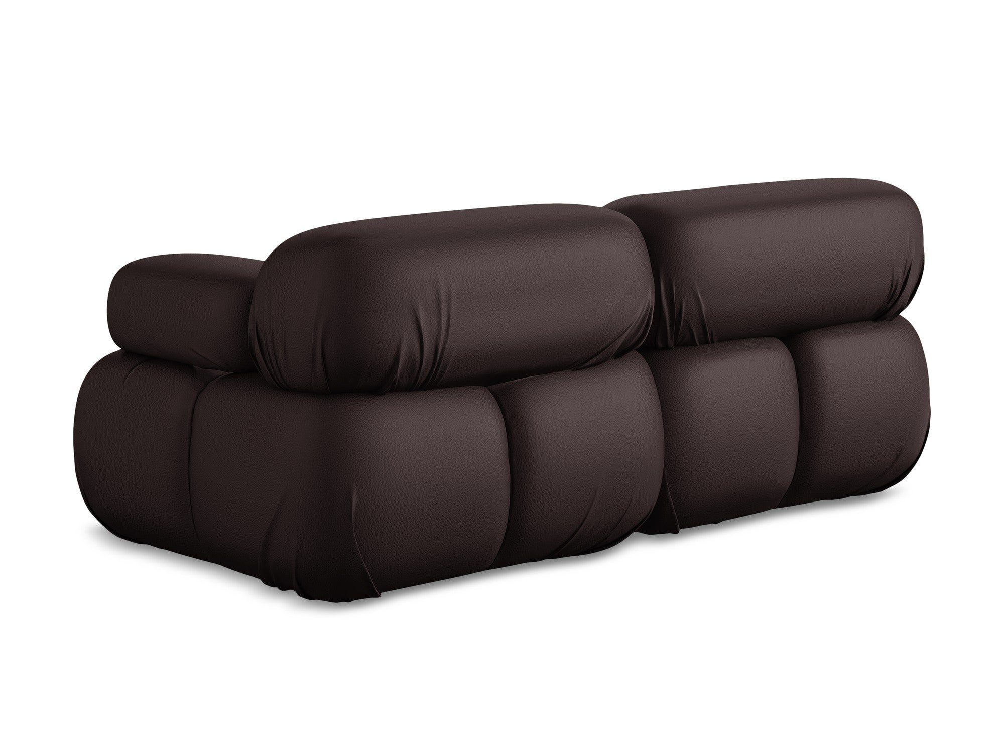 Modular 2-Seater Sofa LOKUA Plum Eco-Leather