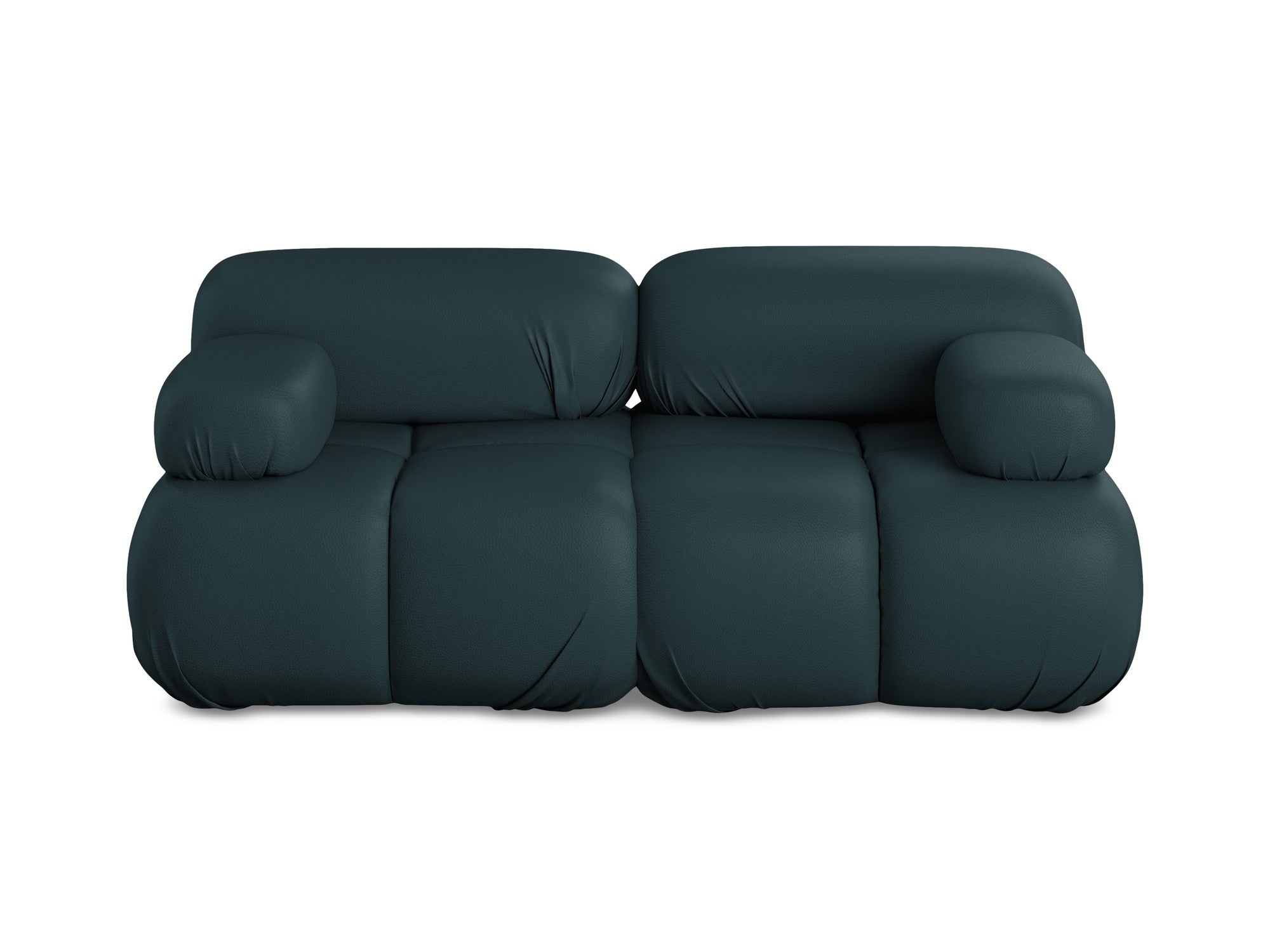 Modular 2-Seater Sofa LOKUA in Sea Green Eco-Leather