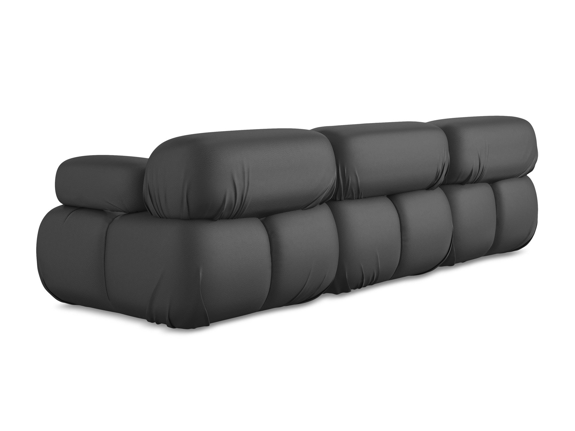 3-Seater Modular Sofa LOKUA in Gray Eco-Leather