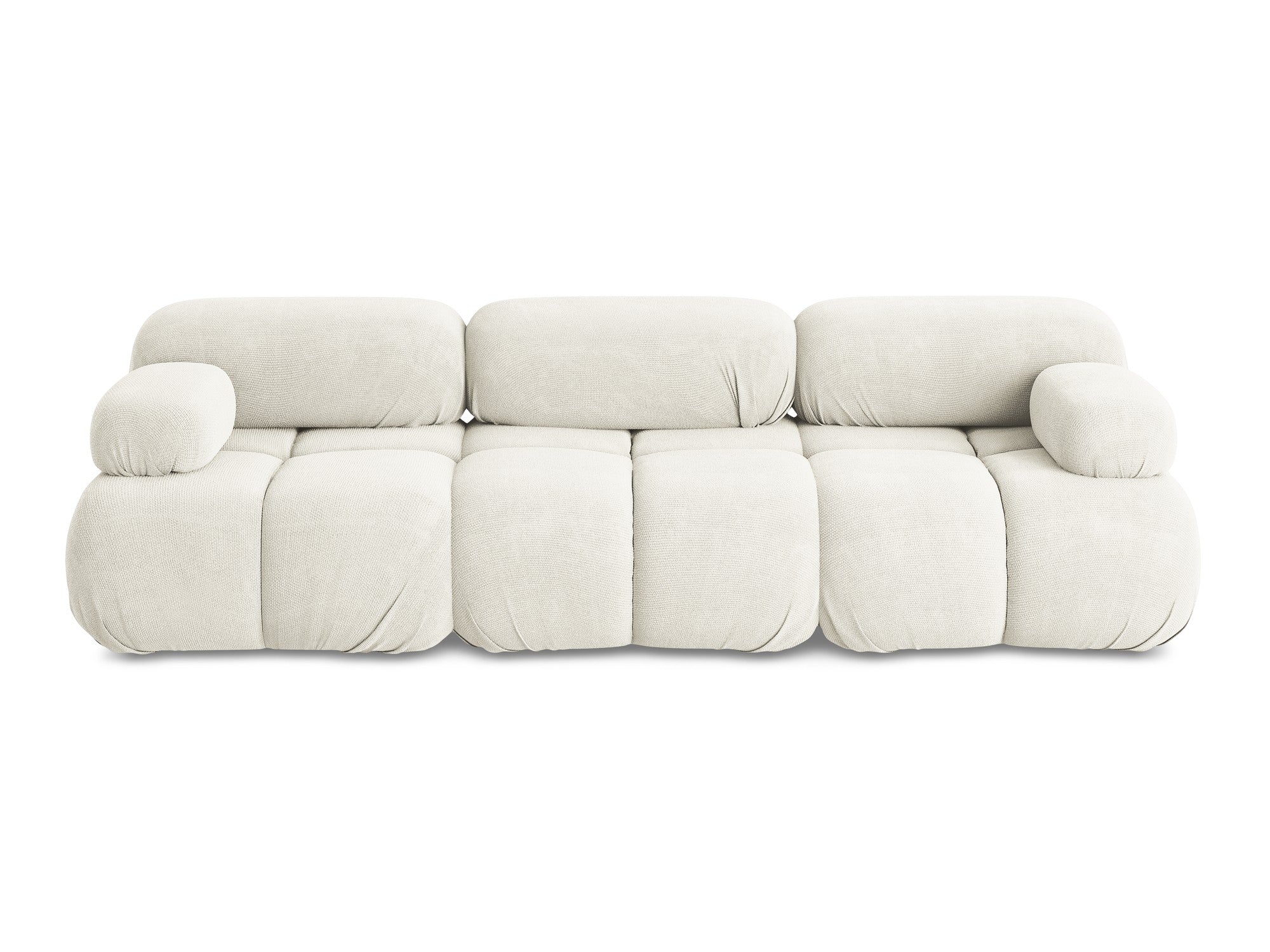 Modulares 3-Sitzer-Sofa LOKUA weißes Chenille