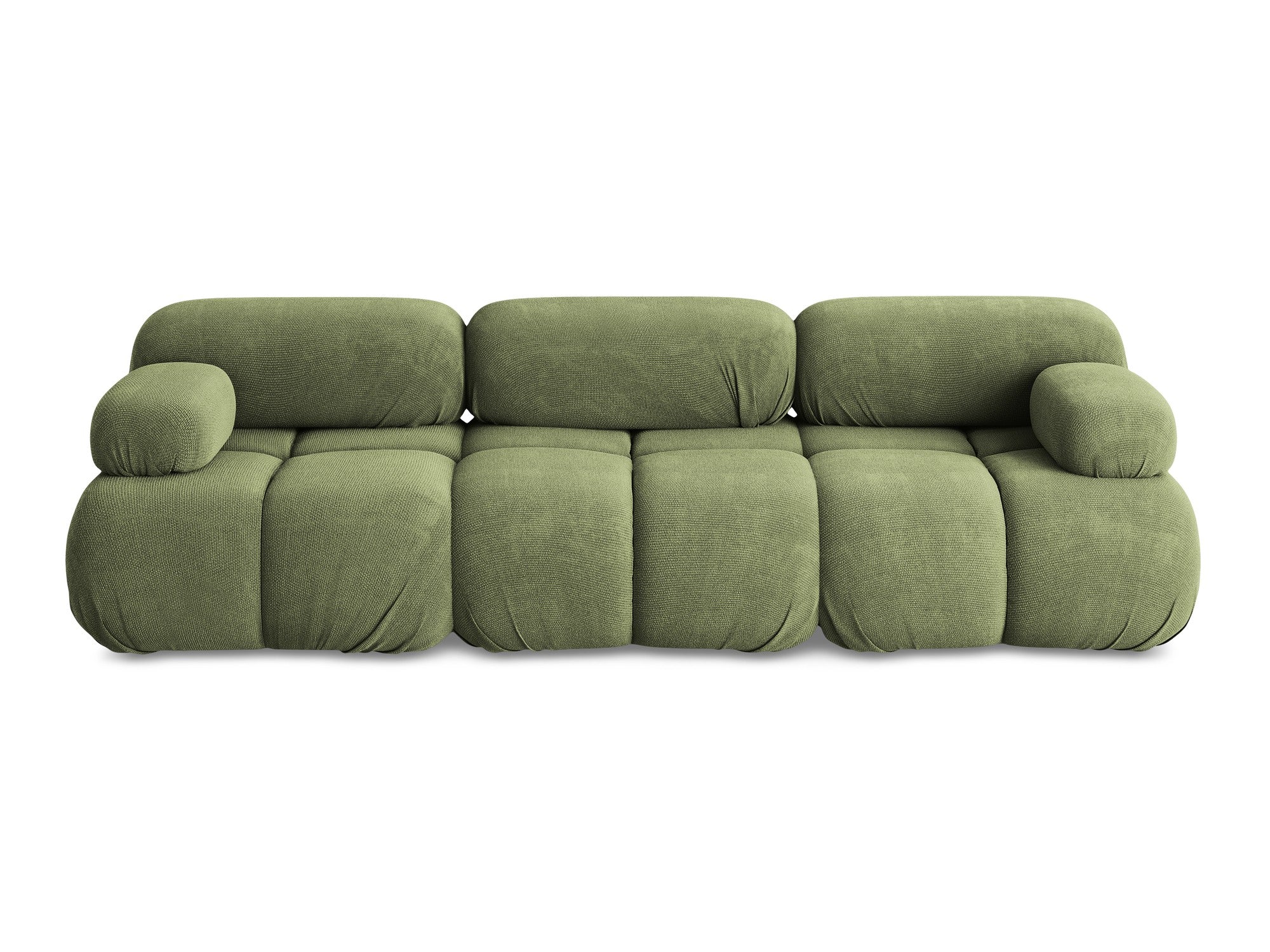 Modulares 3-Sitzer-Sofa LOKUA grün Chenille