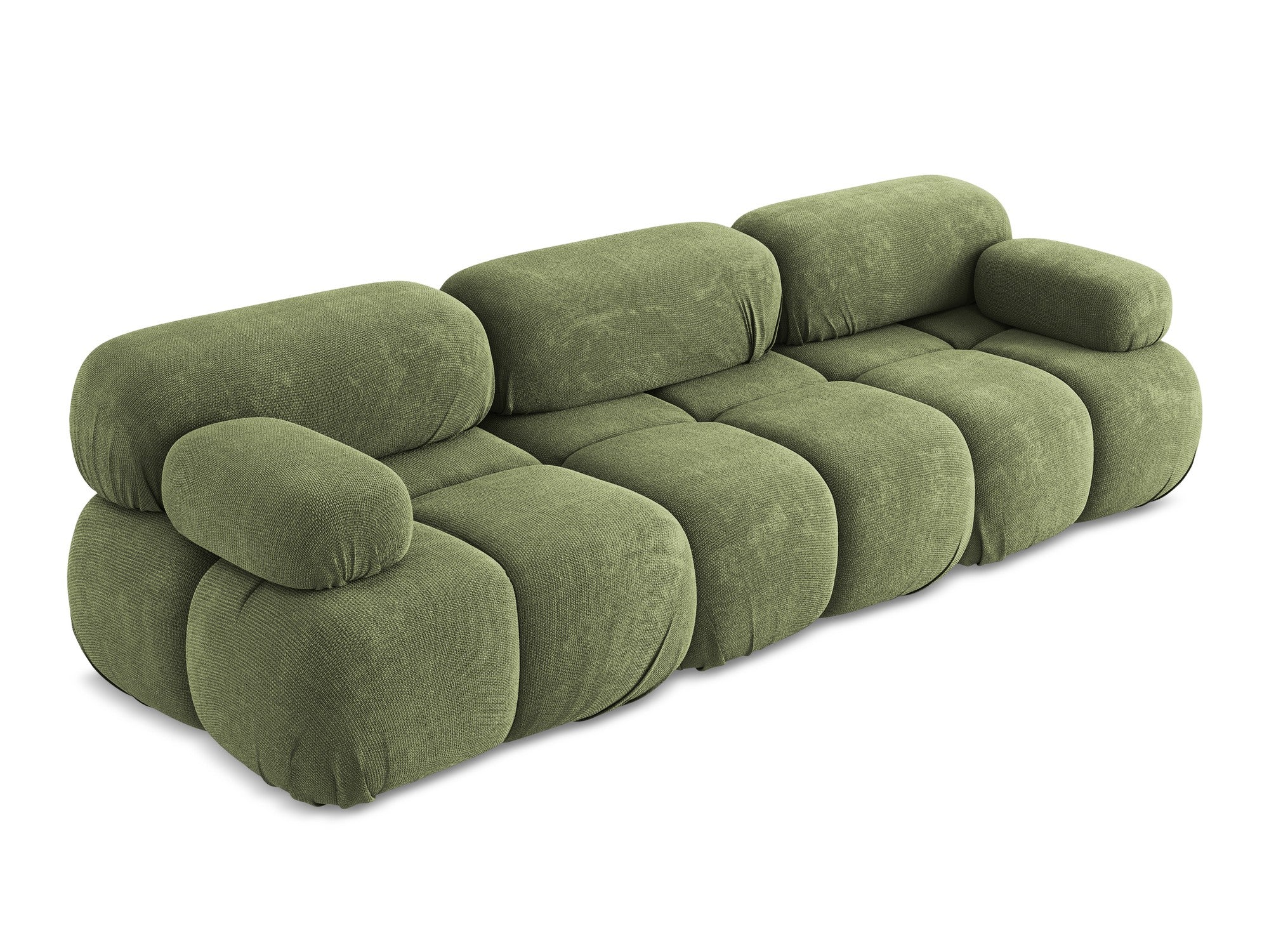 Modulares 3-Sitzer-Sofa LOKUA grün Chenille