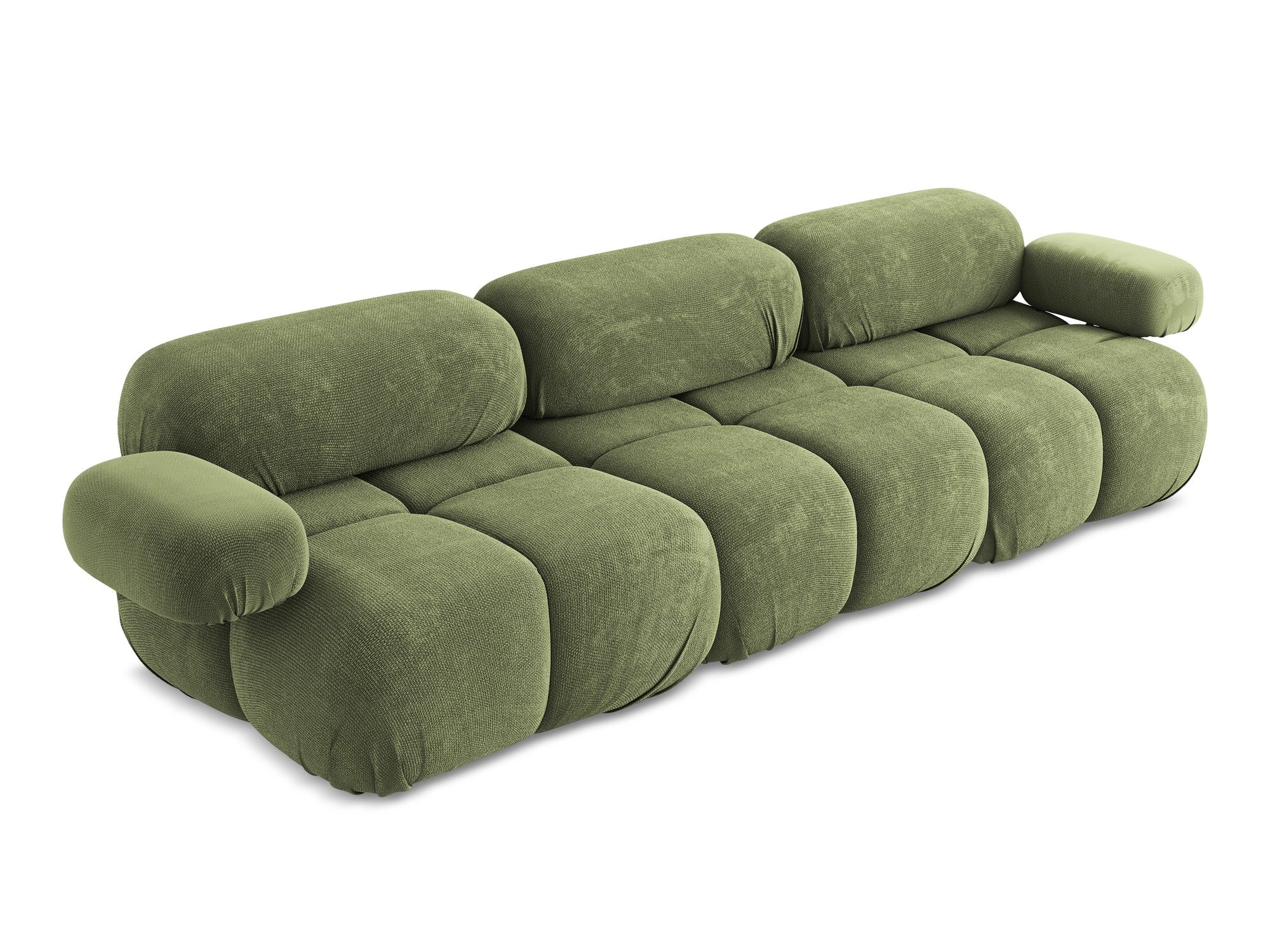 Modulares 3-Sitzer-Sofa LOKUA grün Chenille