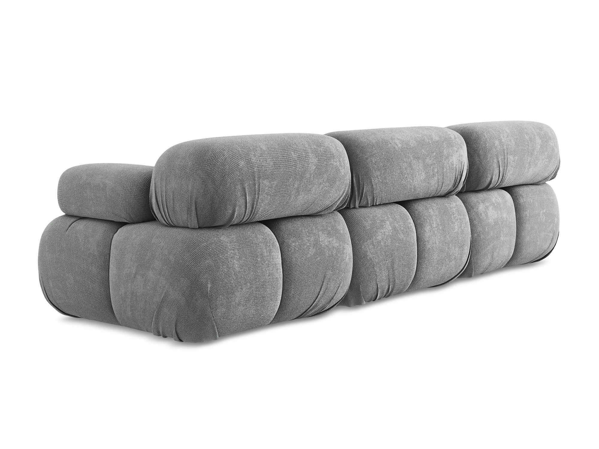 Modulares 3-Sitzer-Sofa LOKUA graues Chenille