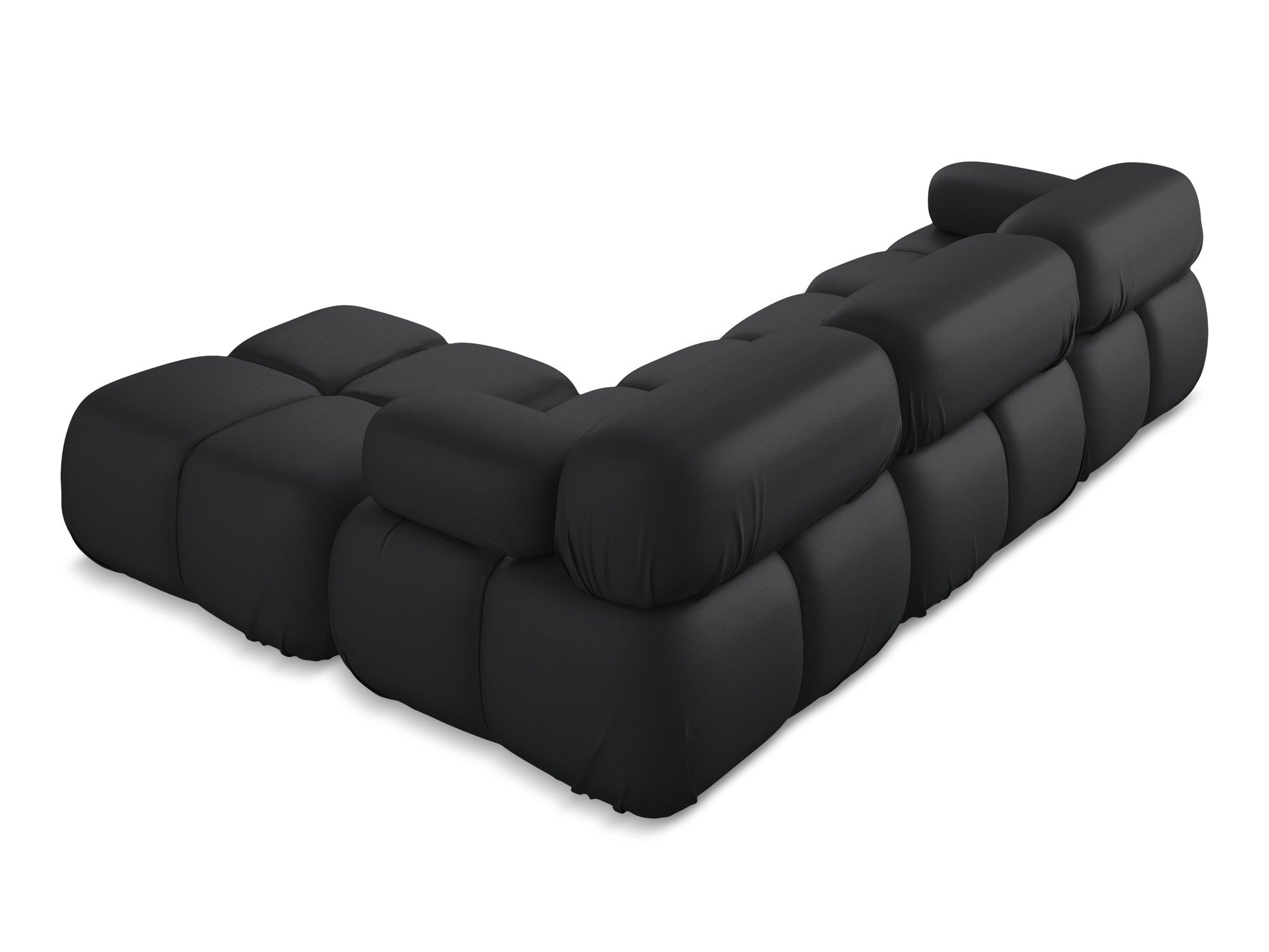 Modularer Universalecksofa LOKUA schwarz Kunstleder
