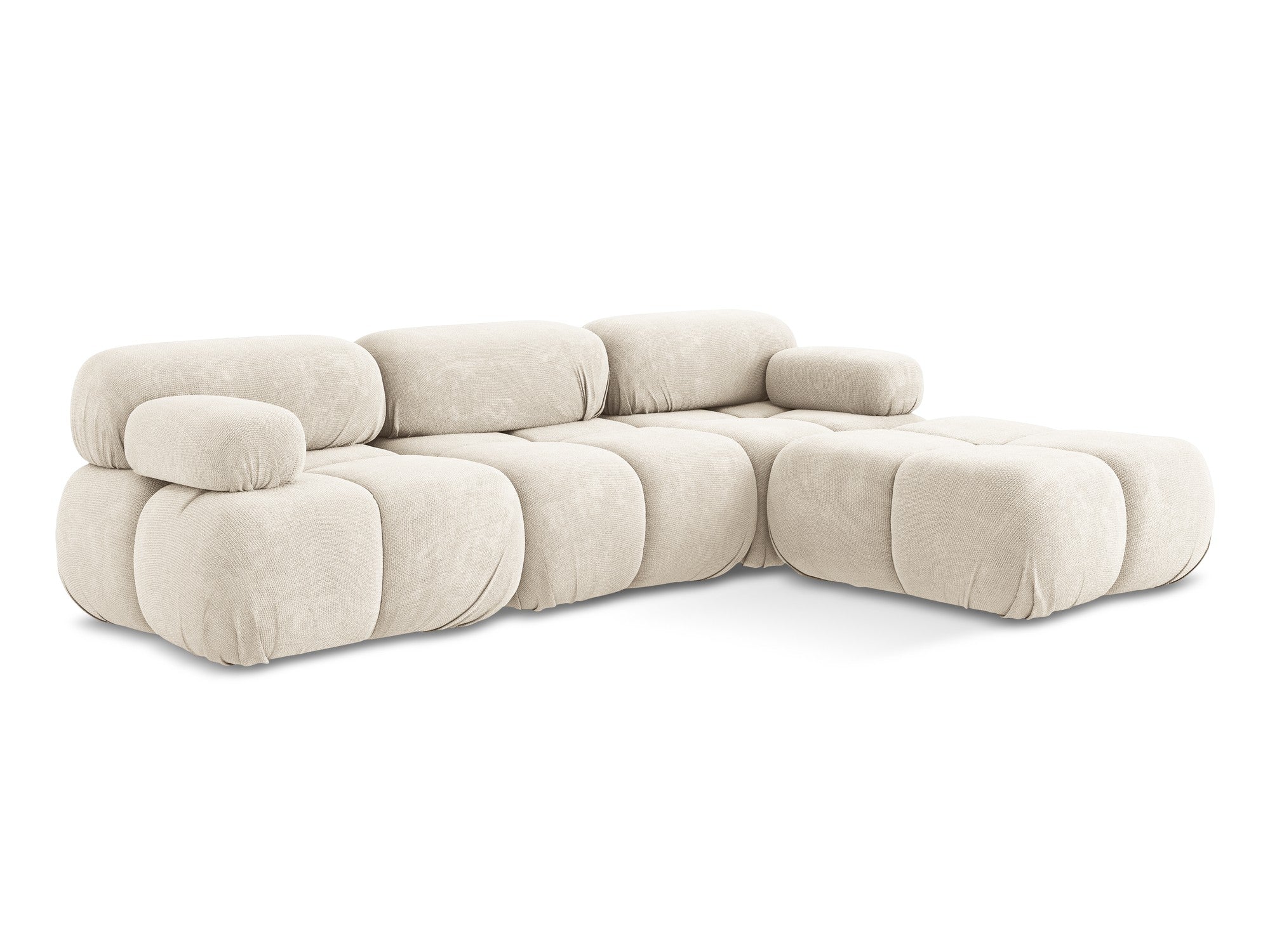 Universal modular corner sofa LOKUA light beige chenille