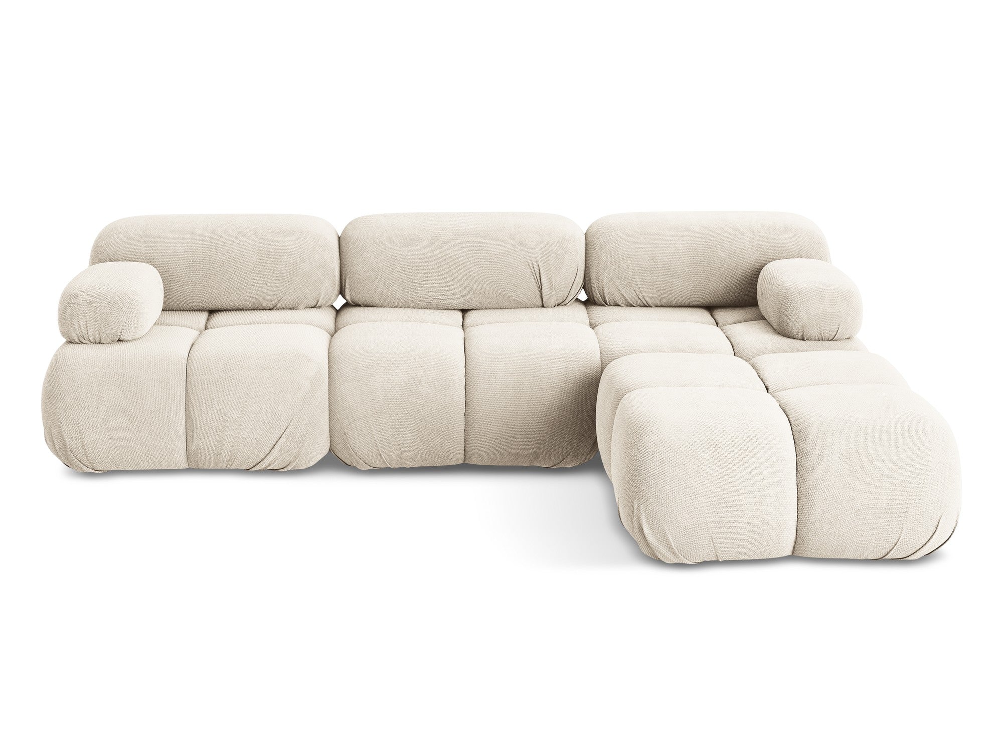 Universal modular corner sofa LOKUA light beige chenille