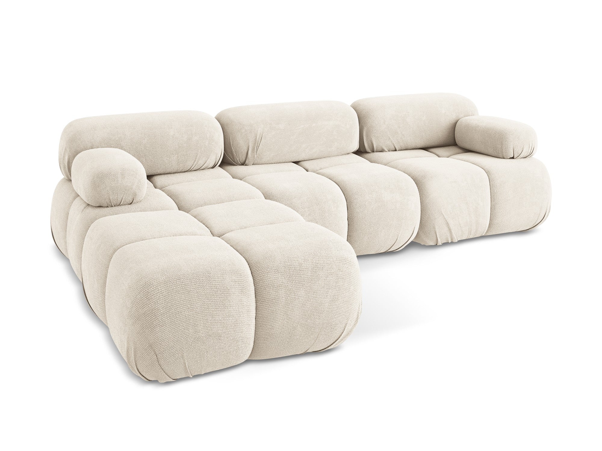 Universal modular corner sofa LOKUA light beige chenille